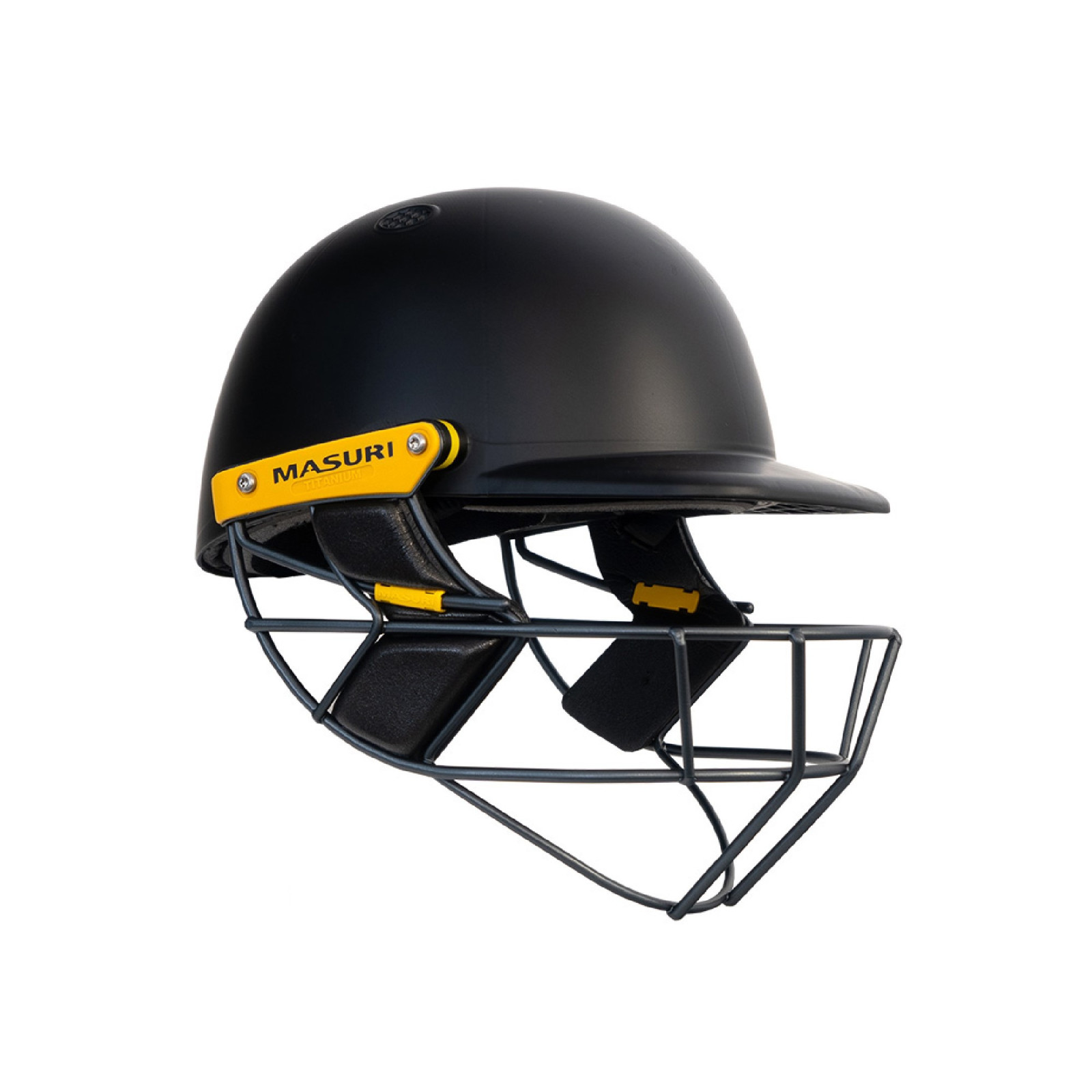 Masuri T Line Plus Titanium Junior Cricket Helmet - Black