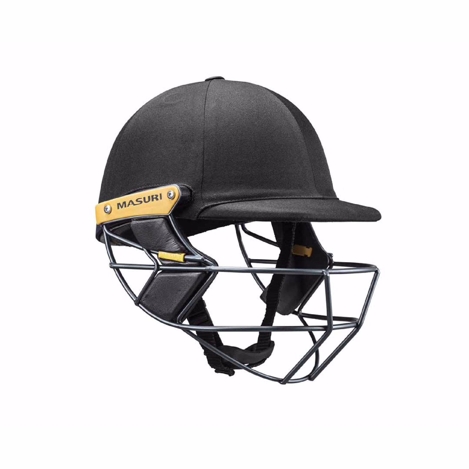 Masuri T Line Steel Senior Wicket Keeping Helmet - Black - Image 1 of 2