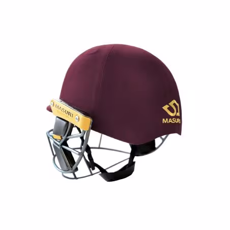 Masuri T Line Titanium Senior Wicket Keeping Helmet - Maroon (2025)