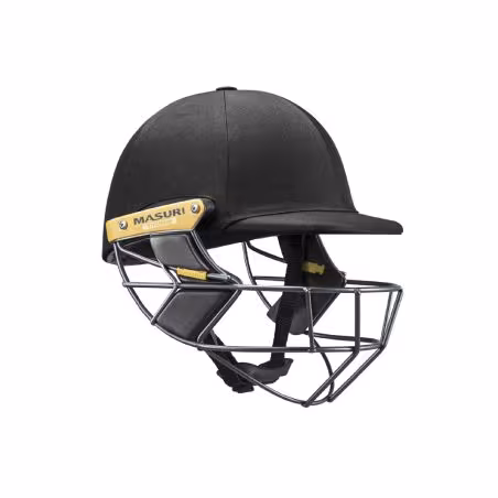 Masuri T Line Titanium Senior Wicket Keeping Helmet - Black (2025) - Masuri T Line Titanium Senior Wicket Keeping Helmet - Black