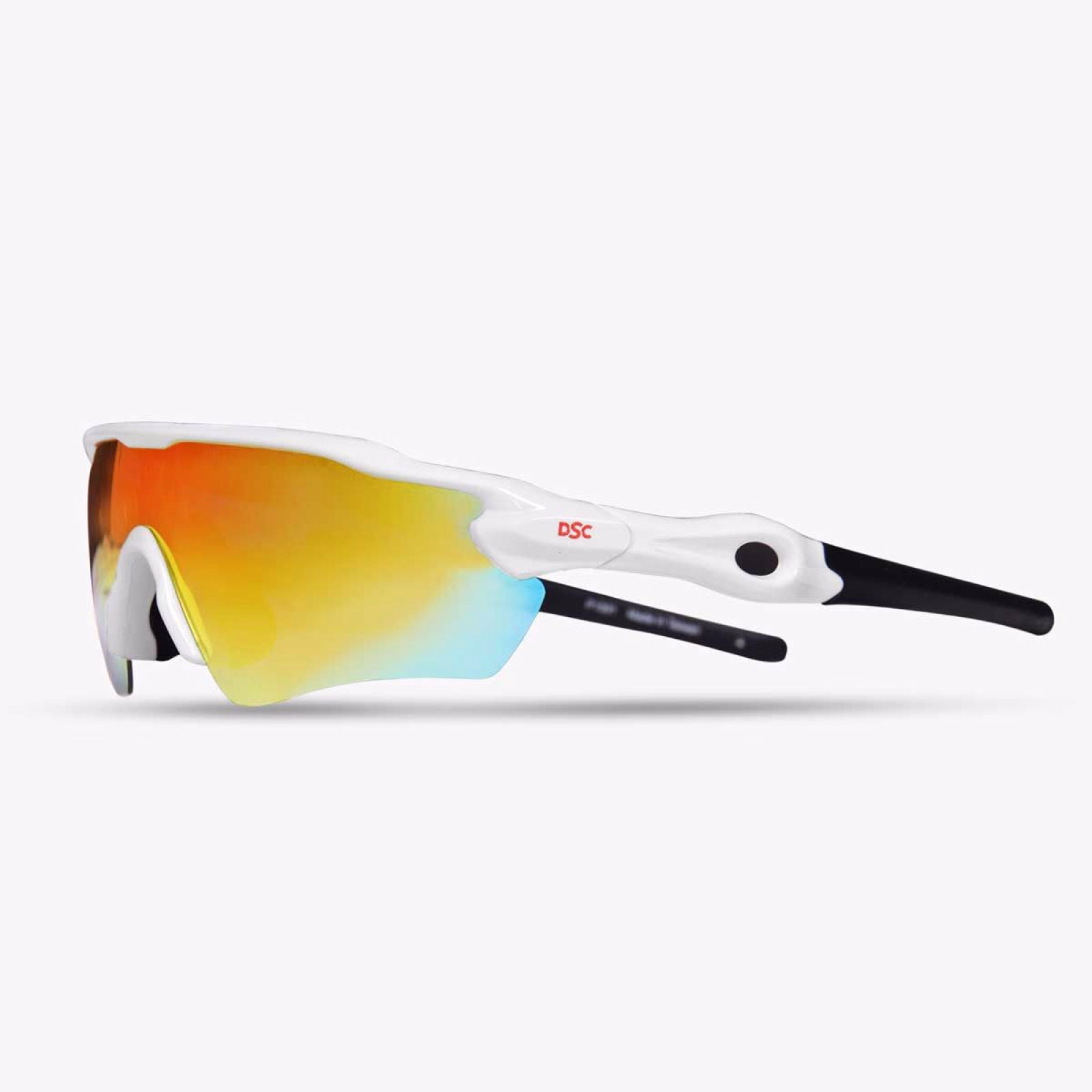 DSC Glider Cricket Sunglasses - White (2025) - Side View