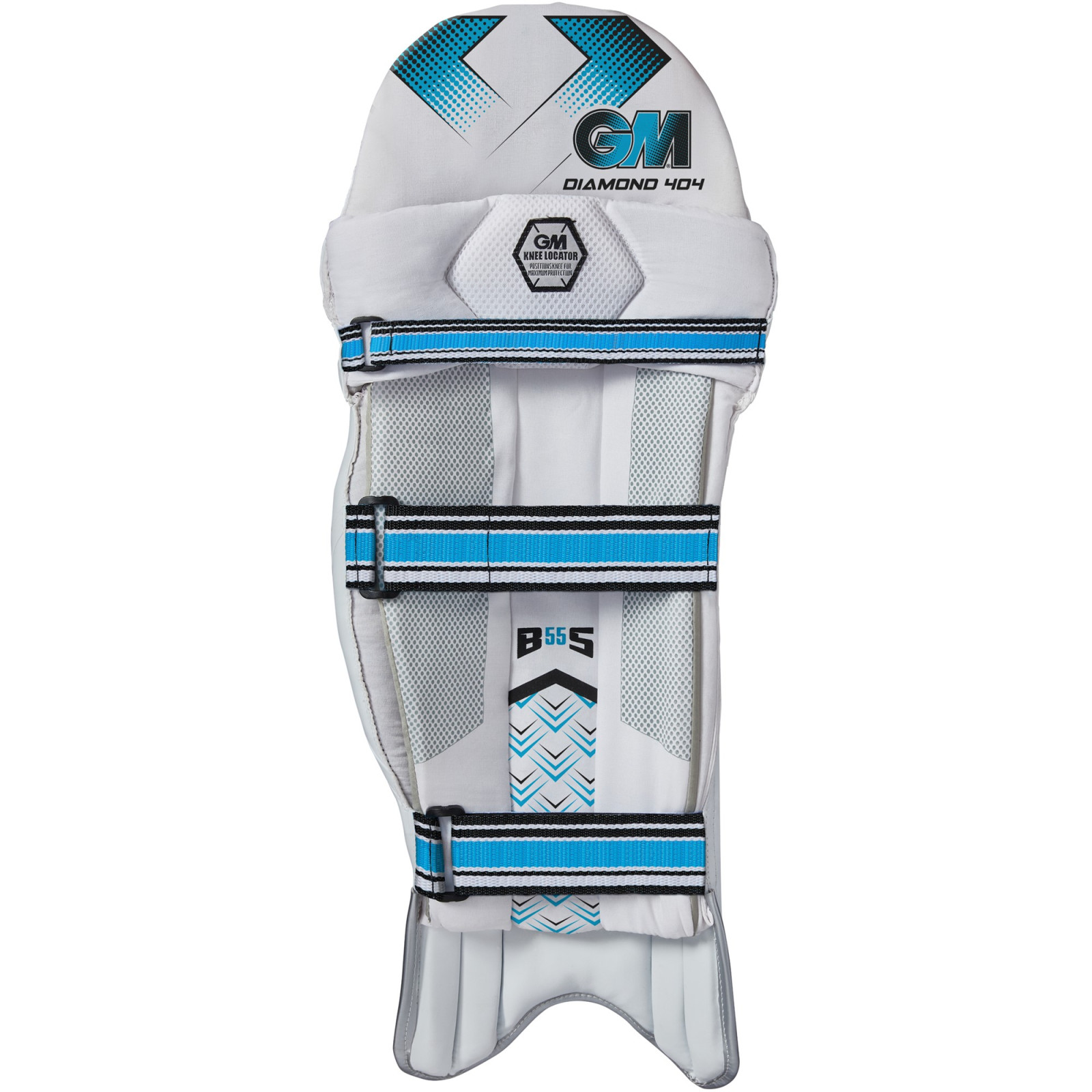 GM Diamond 404 Cricket Pads 2025) - GM Diamond 404 Cricket Pads 2025) - Side View