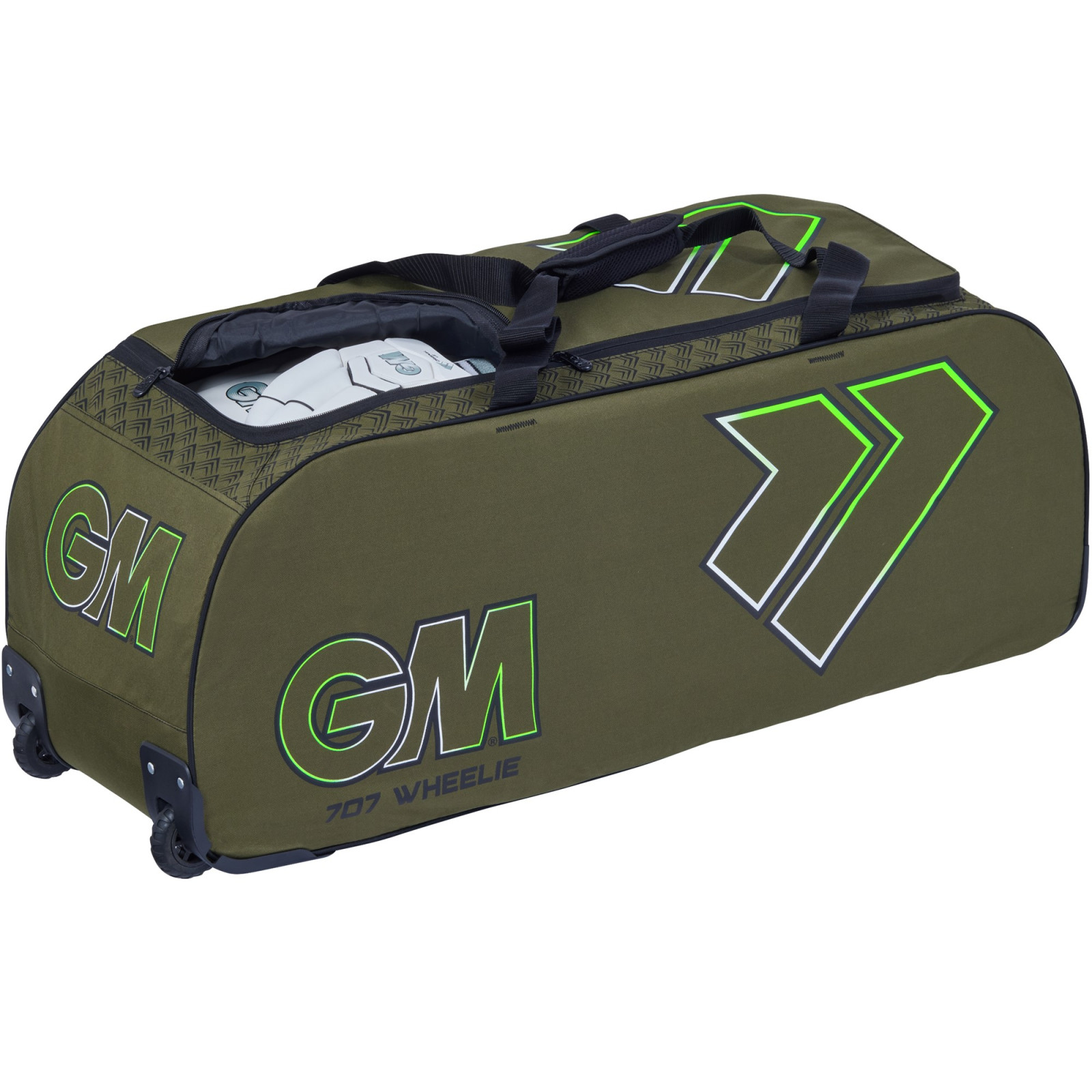GM 707 Wheelie - Khaki Bag (2025) - Back View