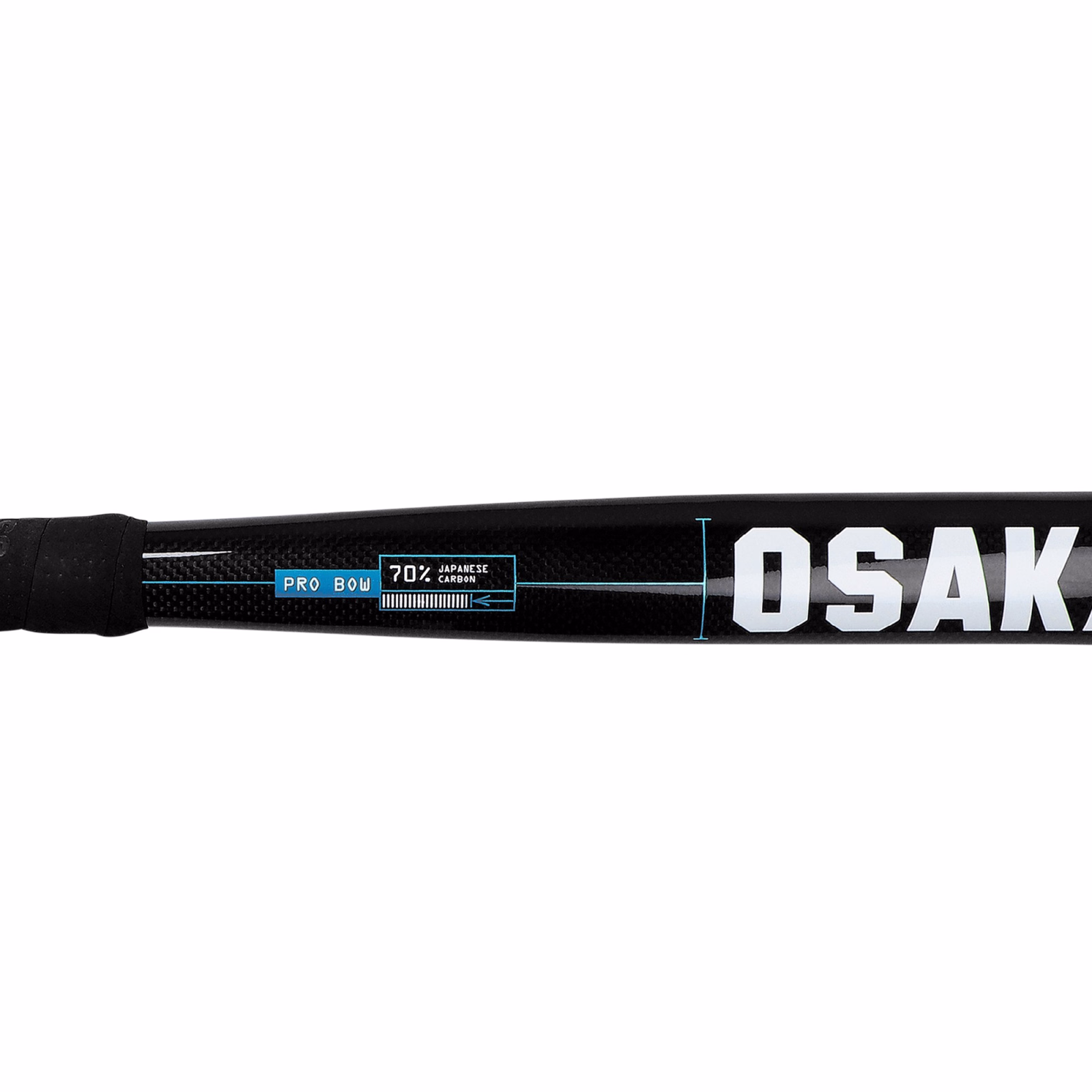 Osaka Pro Bow 70 Hockey Stick - Electric Blue (2025) - Alternate Angle