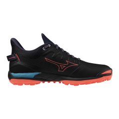 Zapatillas de hockey Mizuno Wave Leopardus - Negro/Neón/Azul (2025) - Close-up
