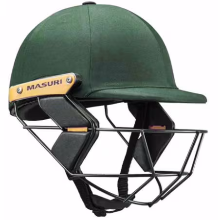 Masuri T Line Steel Junior Crickethelm - Grün