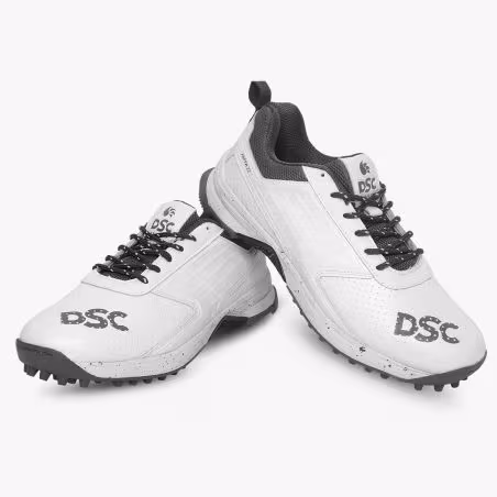 DSC Jaffa 22 Rubber Junior Cricket Shoes - Blue/White/Grey (2025) - DSC Jaffa 22 Rubber Junior Cricket Shoes - Blue/White/Grey (
