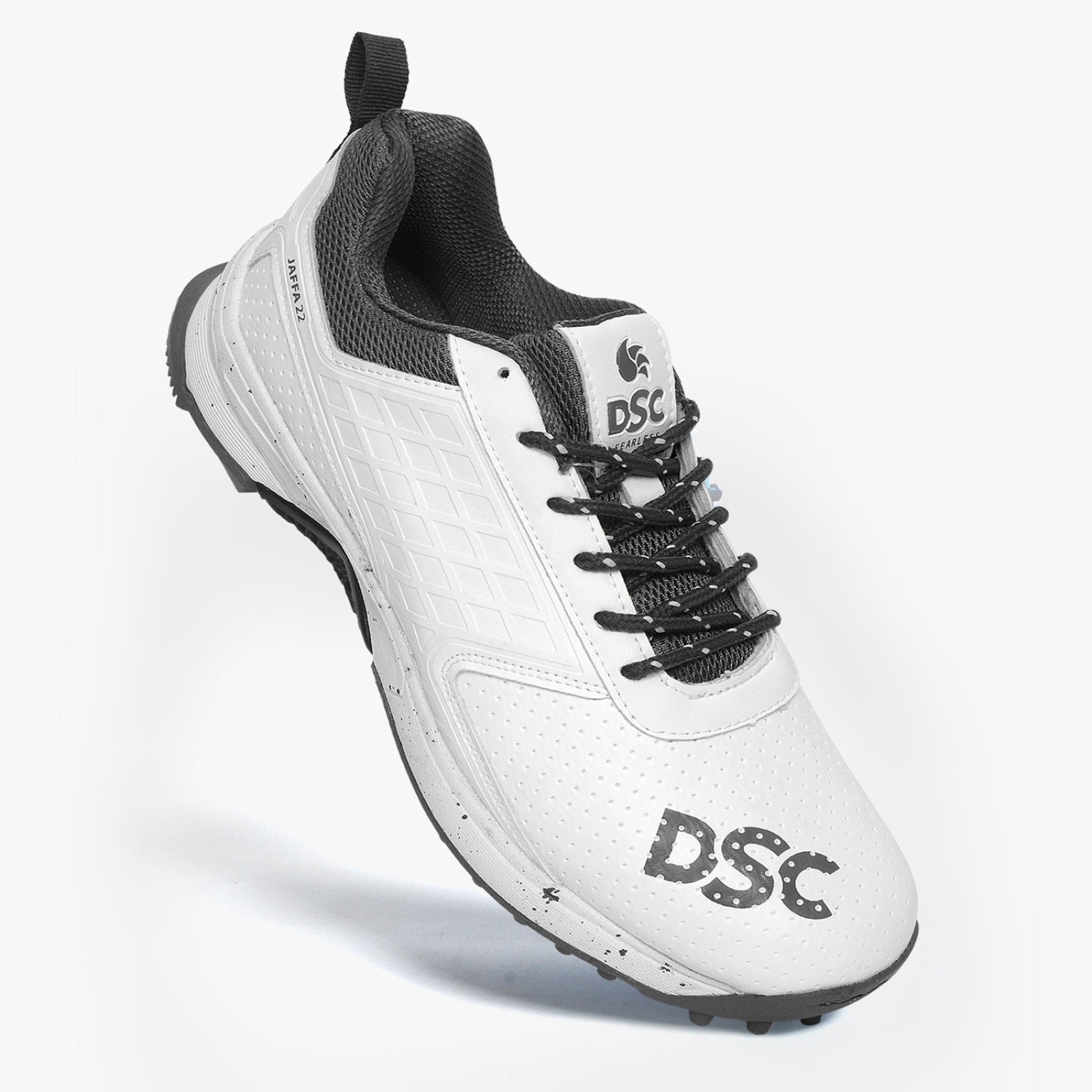 DSC Jaffa 22 Rubber Cricket Shoes - Blue/White/Grey (2025) - DSC Jaffa 22 Rubber Cricket Shoes - Blue/White/Grey (2025) - DSC Ja