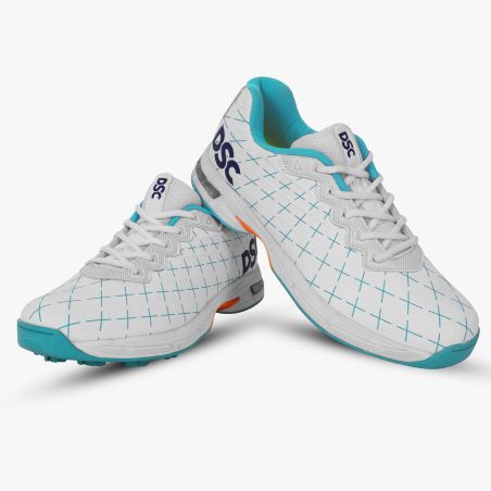 DSC Biffer Junior Cricket Shoes - Cyan (2025) - DSC Biffer Junior Cricket Shoes - Cyan (2025) - DSC Biffer Junior Cricket Shoes 
