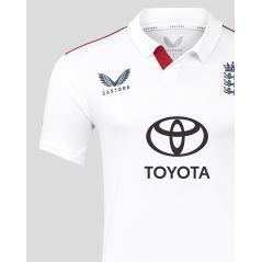 Maillot à manches courtes réplique du test de cricket de l'Angleterre Castore - Homme (2025/26) - Back View