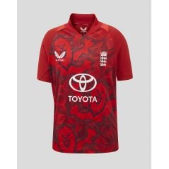 Maillot de cricket Castore England T20 Replica à manches courtes - Junior (2025/26)