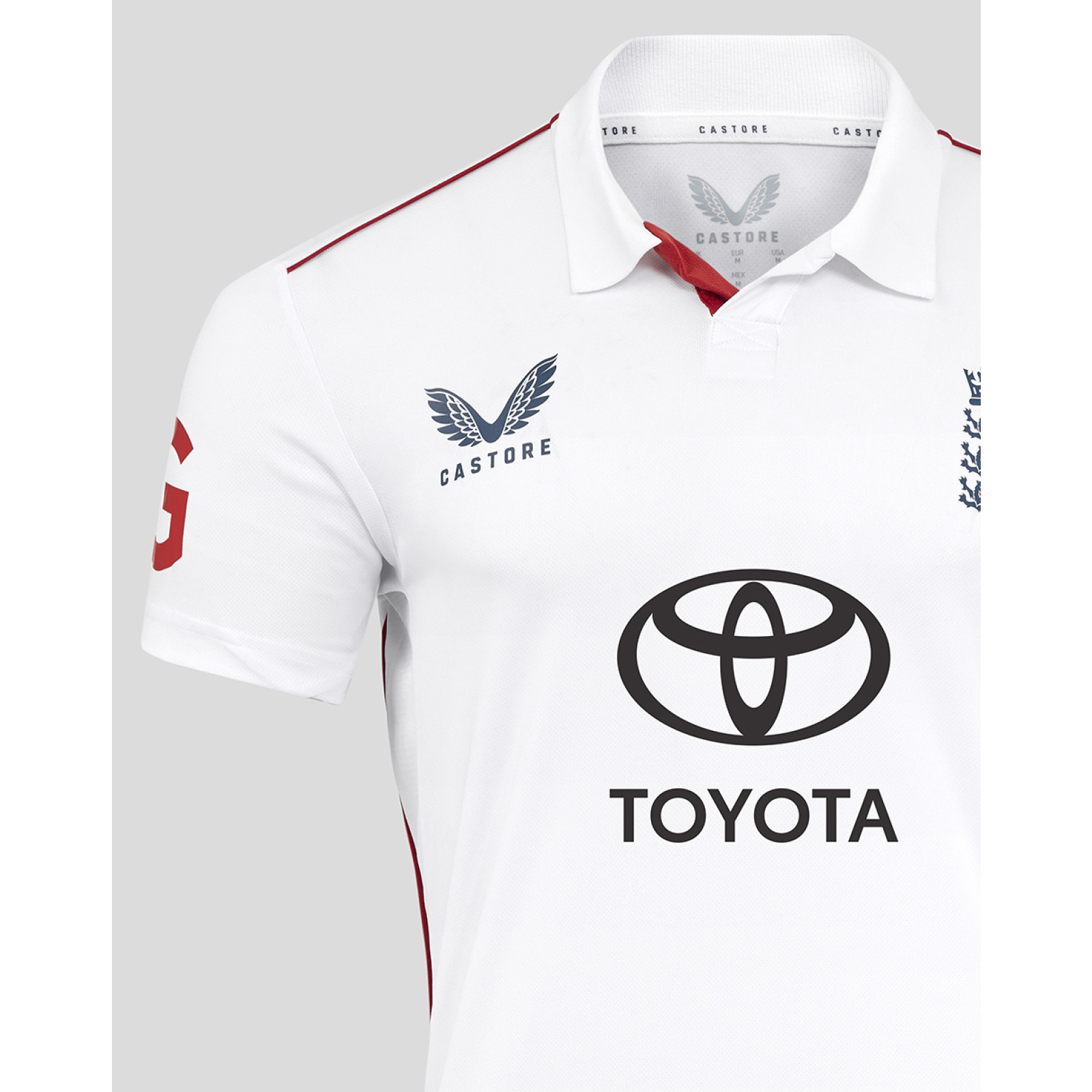 Maillot manches courtes réplique Castore England Cricket Ashes - Homme (2025/26) - Back View