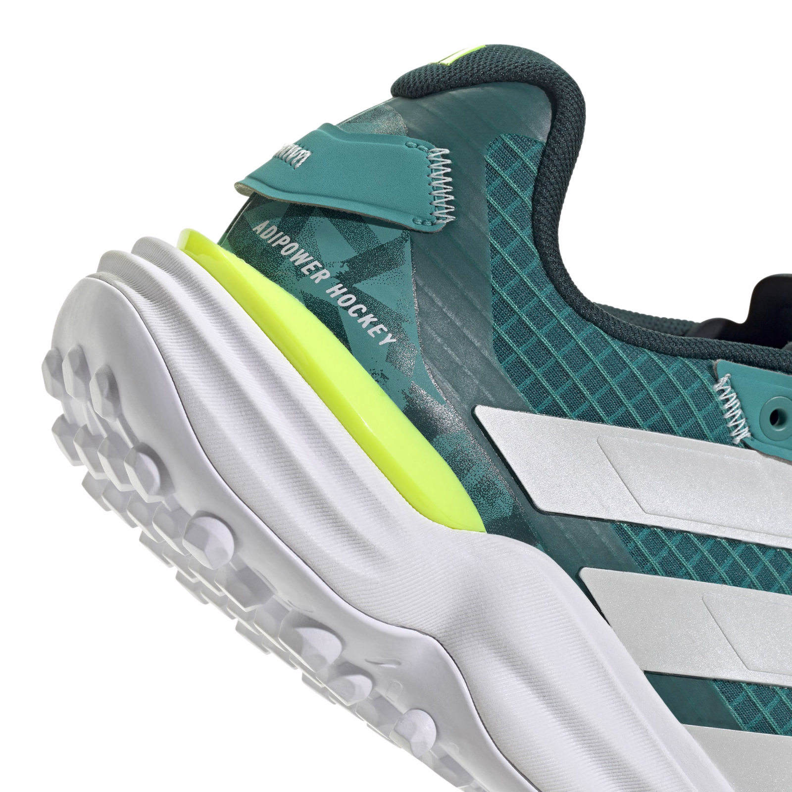 Adidas adipower Hockey 3 Grüne Hockeyschuhe (2025/26) - View 7 of 8