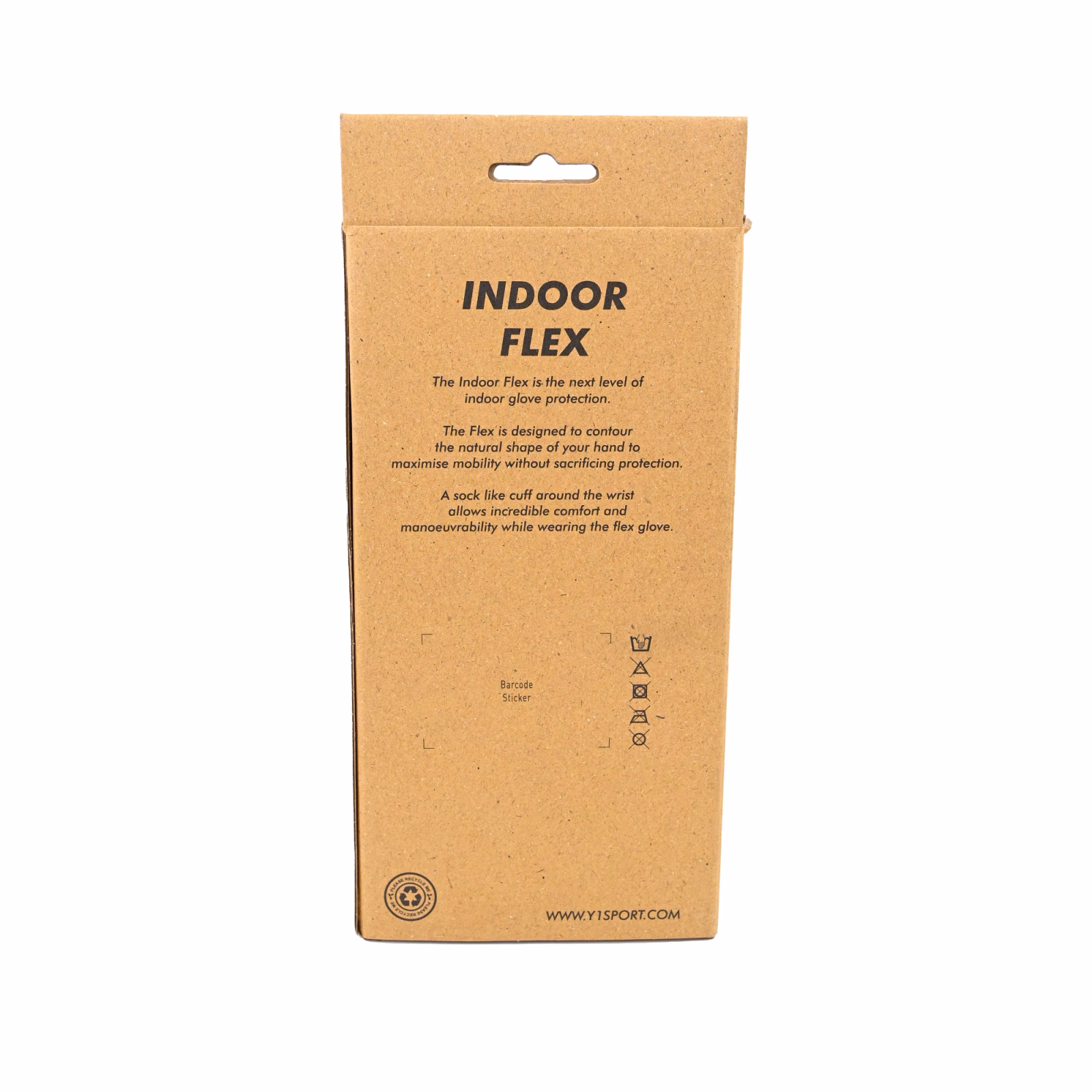 Guanto Y1 Indoor Flex - Bianco/Giallo (2025/26) - Side View