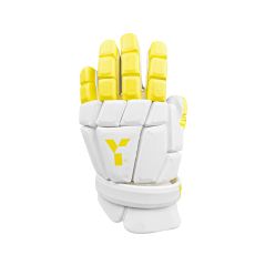 Guanto Y1 Indoor Flex - Bianco/Giallo (2025/26) - Close-up