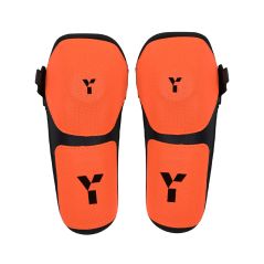 Y1 PCD Knee Protectors - Black/Orange (2025/26)