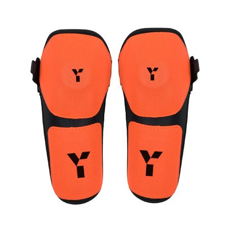 Y1 PCD Knee Protectors - Black/Orange (2025/26)