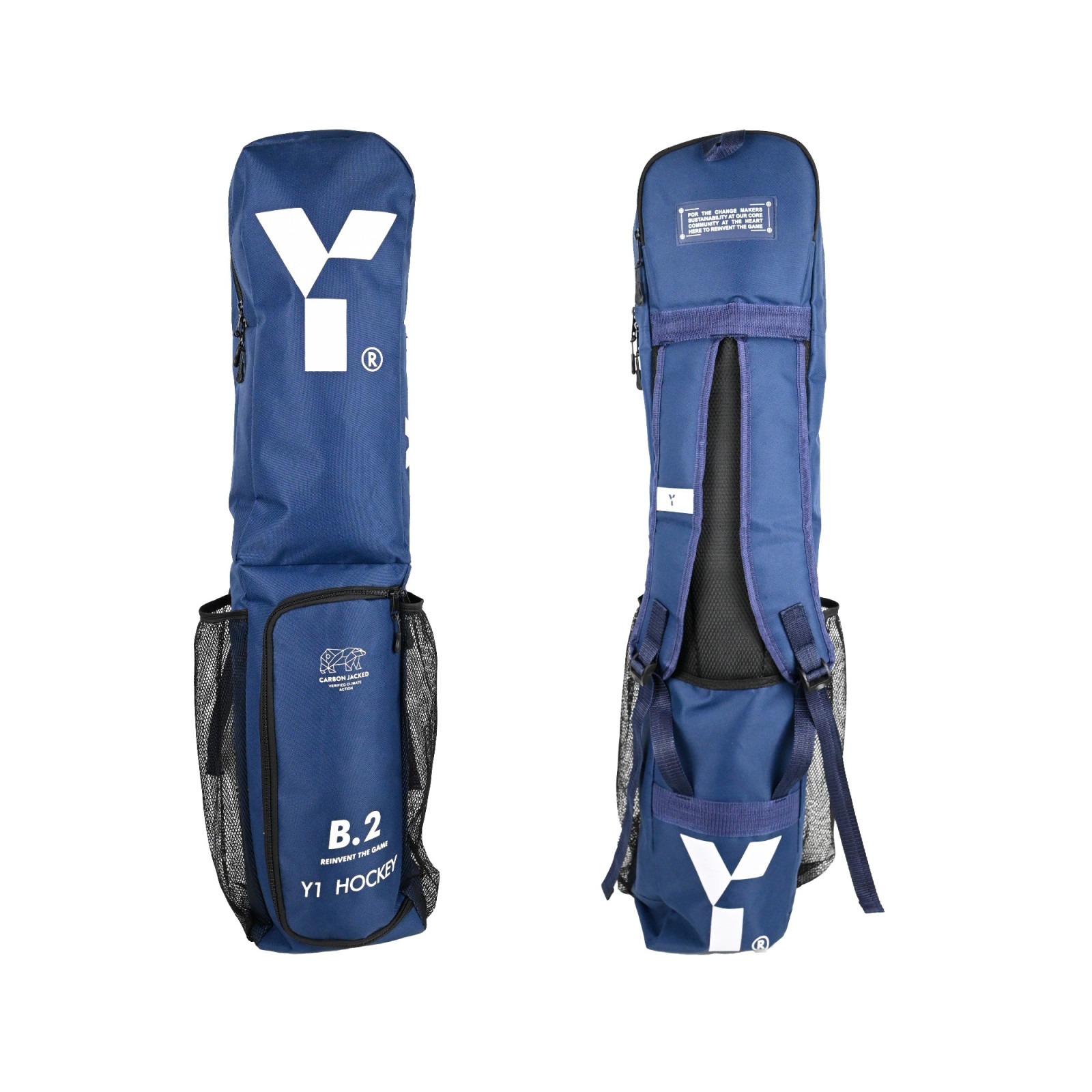 Borsa porta-bastoni Y1 B.2 Cordura - Blu navy/Bianco (2025/26) - Image 1 of 8