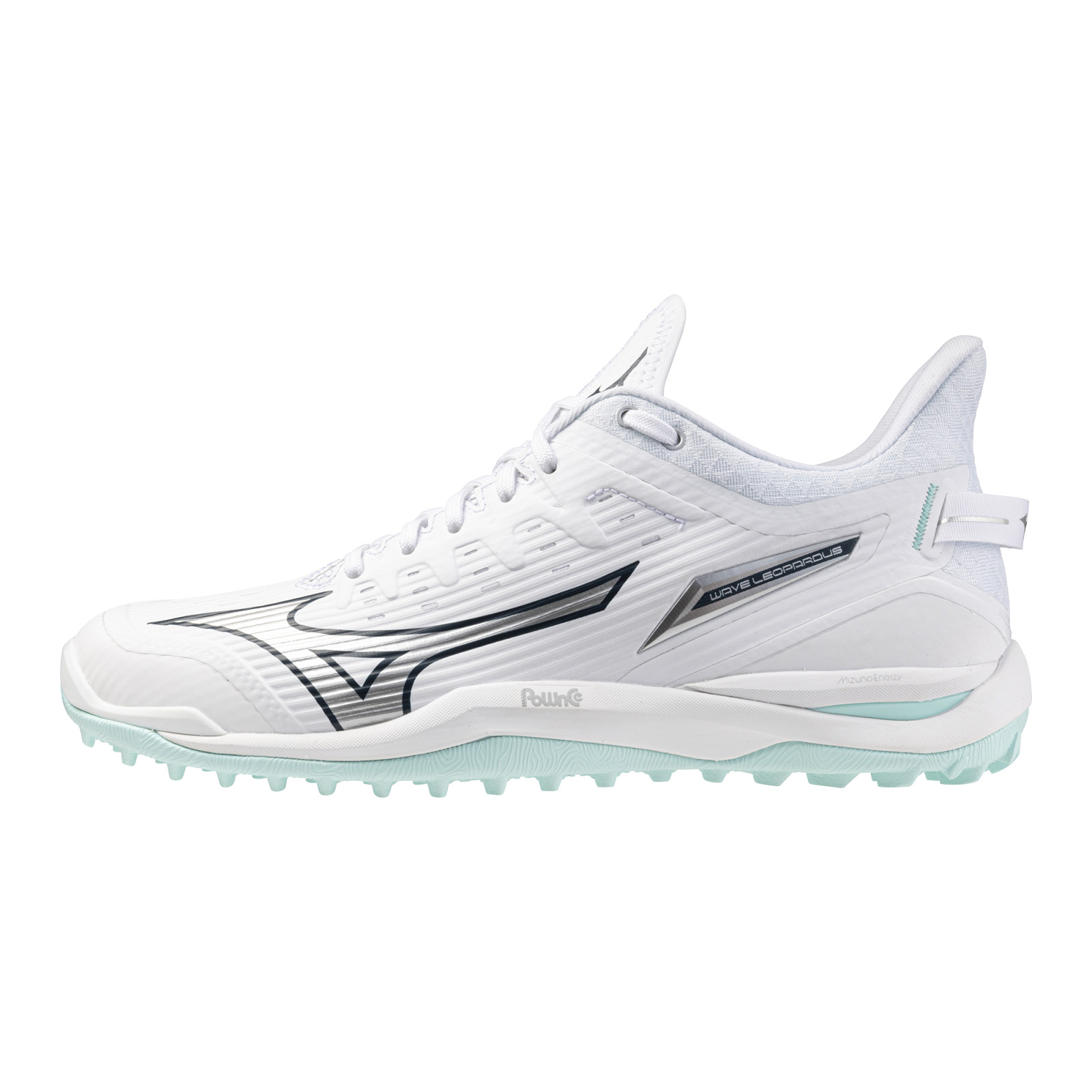 Mizuno Wave Leopardus Hockey Shoes - White/Blue (2025/26) - Image 1 of 5