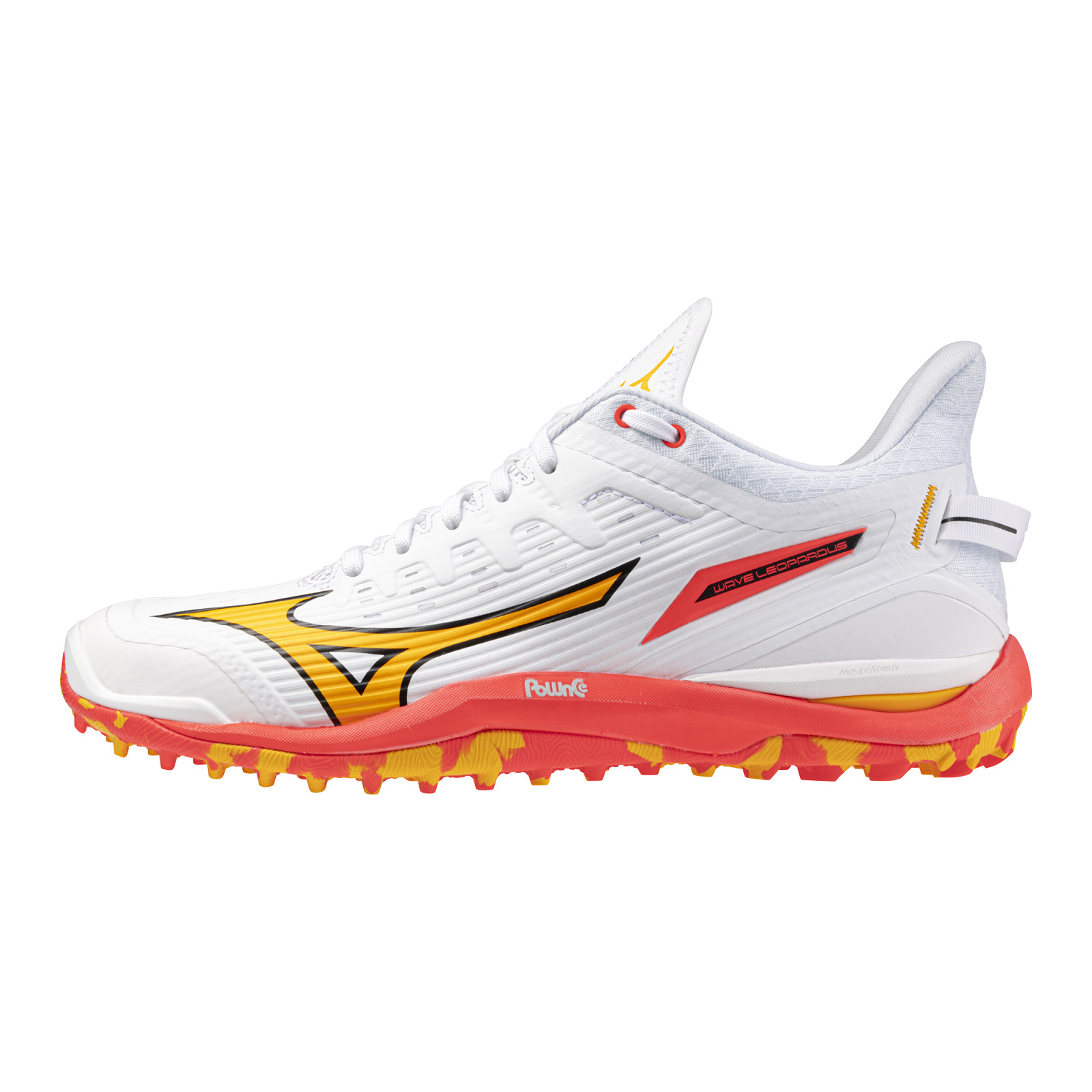 Zapatillas de hockey Mizuno Wave Leopardus - Blanco/Naranja (2025/26) - Image 1 of 5
