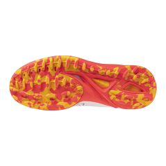 Zapatillas de hockey Mizuno Wave Leopardus - Blanco/Naranja (2025/26) - Close-up