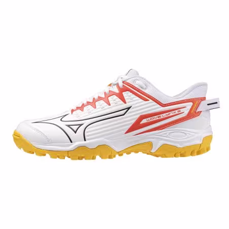 Mizuno Wave Lynx 2 Hockeyschuhe - Weiß/Orange (2025/26)