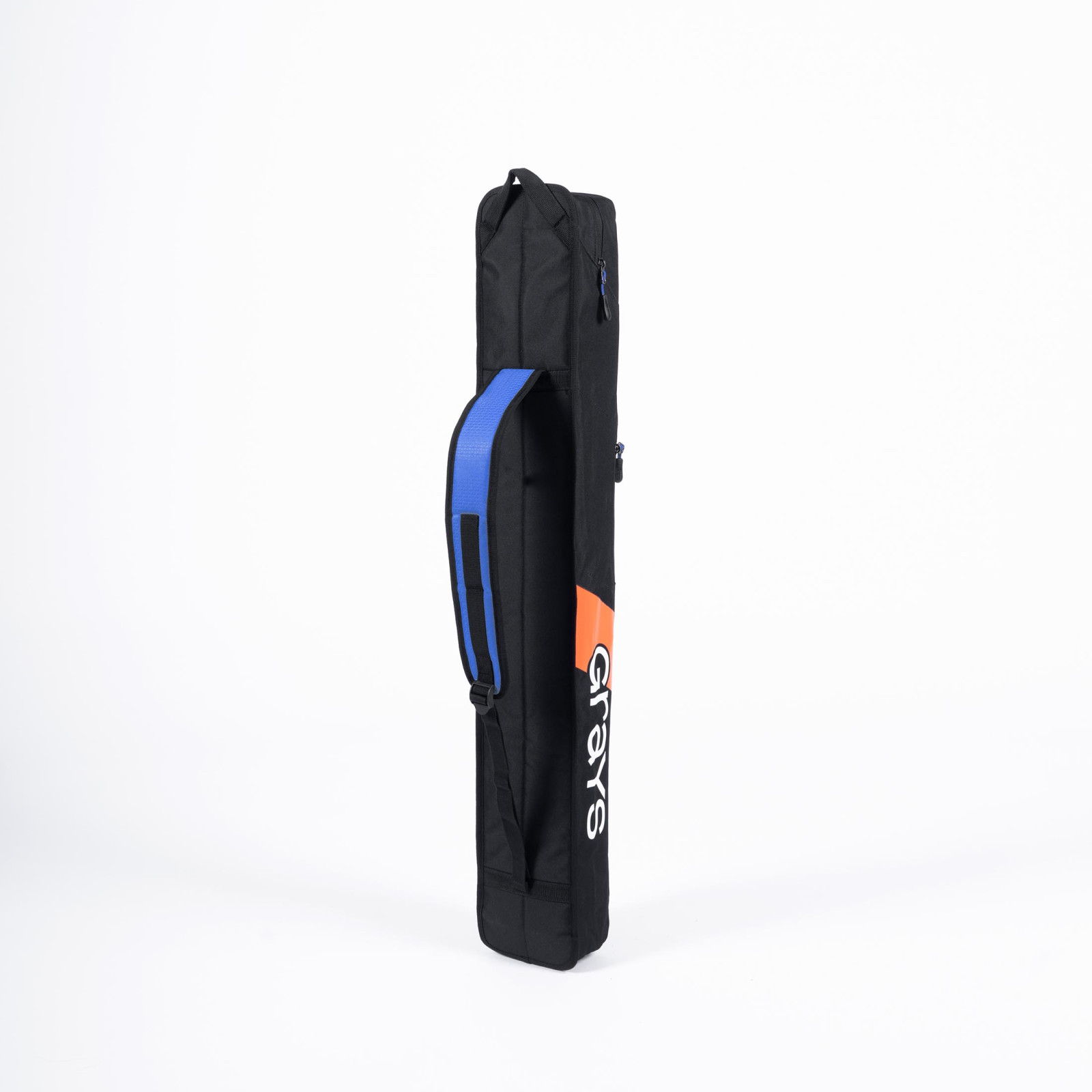 Grays G100 Stick Bag - Black/Blue (2026/27) - Grays G100 Stick Bag - Black/Blue (2025/26) - Side View