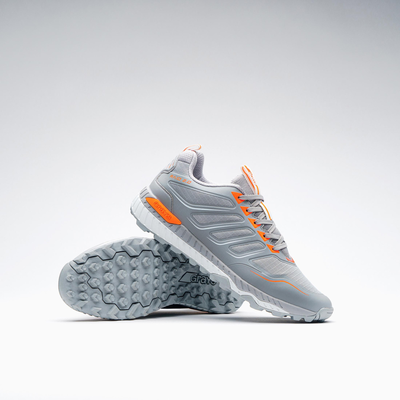 Grays Raid 2.0 Junior Hockey Shoes - Grey (2026/27) - Grays Raid 2.0 Junior Hockey Shoes - Grey (2025/26)
