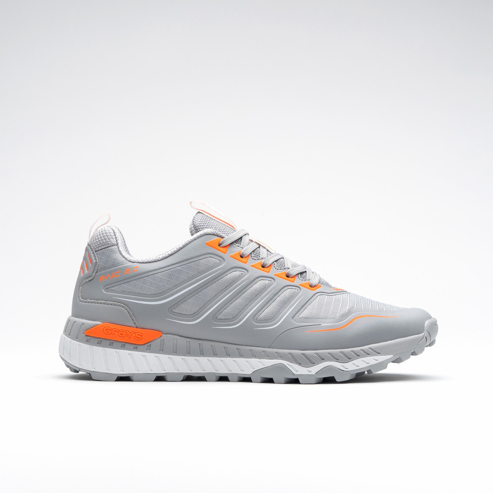 Grays Raid 2.0 Junior Hockey Shoes - Grey (2026/27) - Grays Raid 2.0 Junior Hockey Shoes - Grey (2025/26) - View 7 of 8