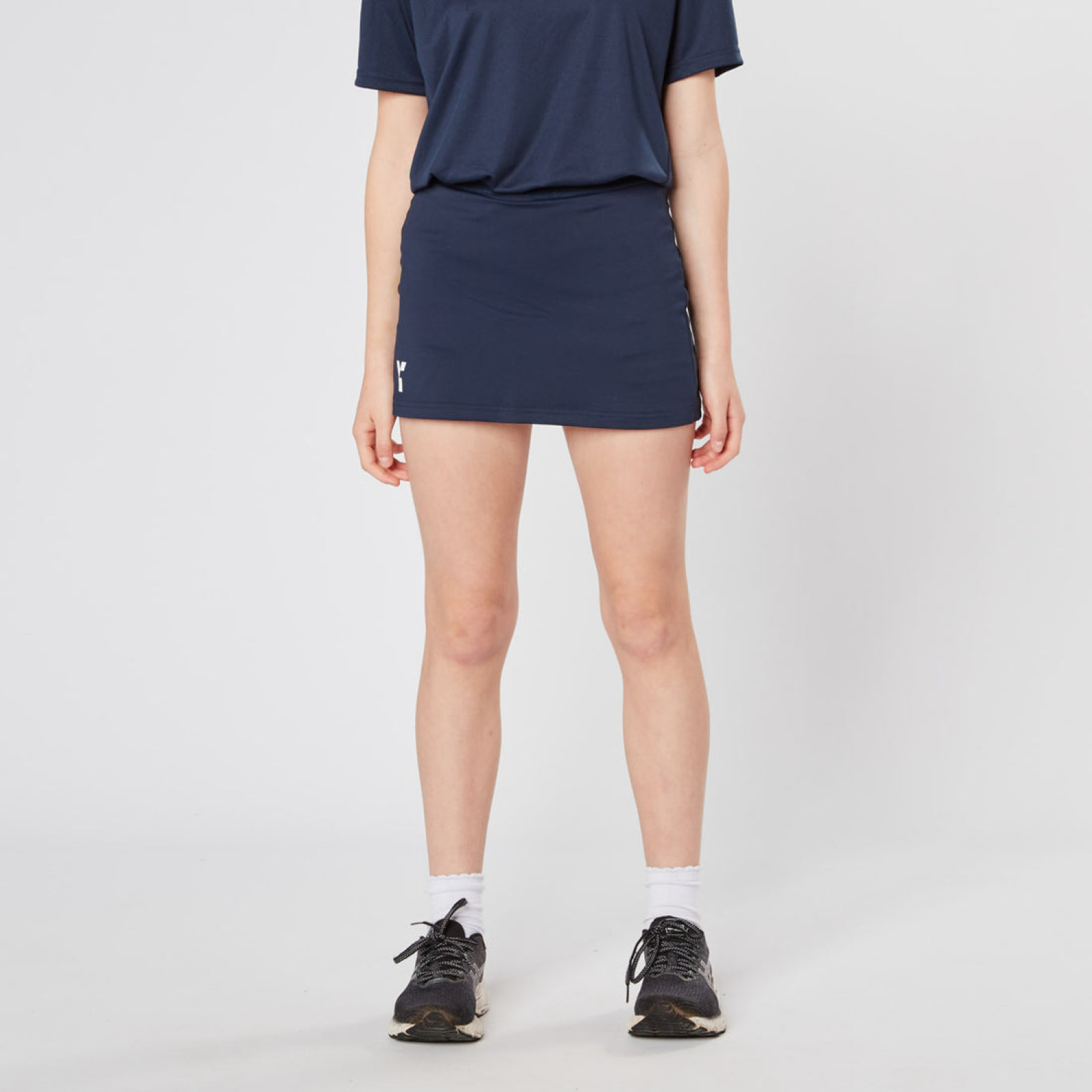 Gonna-pantalone da hockey Y1 Junior - Blu navy - Side View