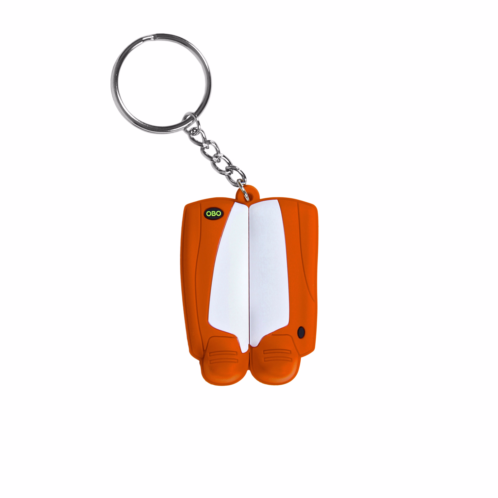 Porte-clés OBO Mini Legguard/Kicker - Blanc/Orange