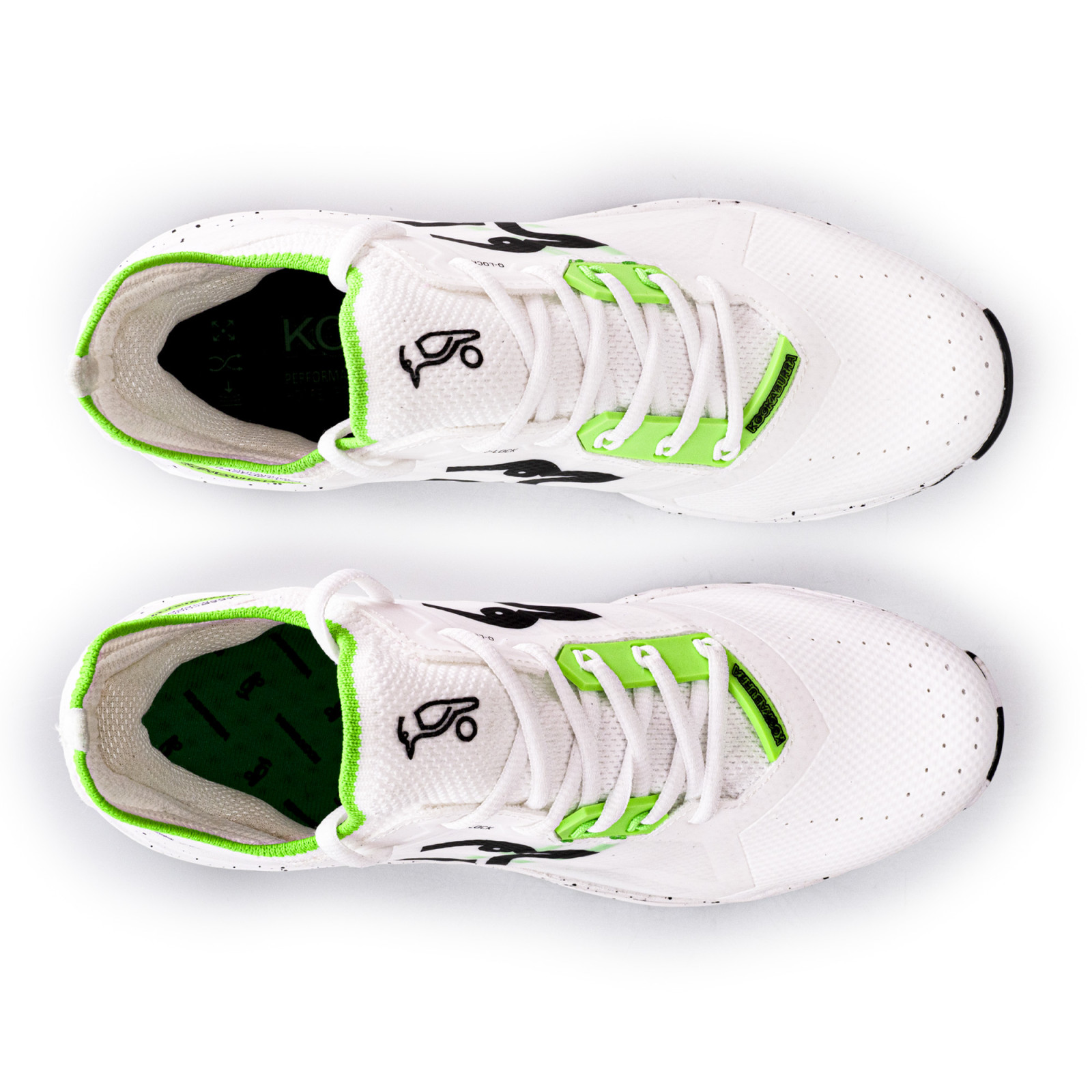 Kookaburra Vapor Hockey Shoes - White (2026/27) - Kookaburra Vapor Hockey Shoes - White (2025/26) - Back View