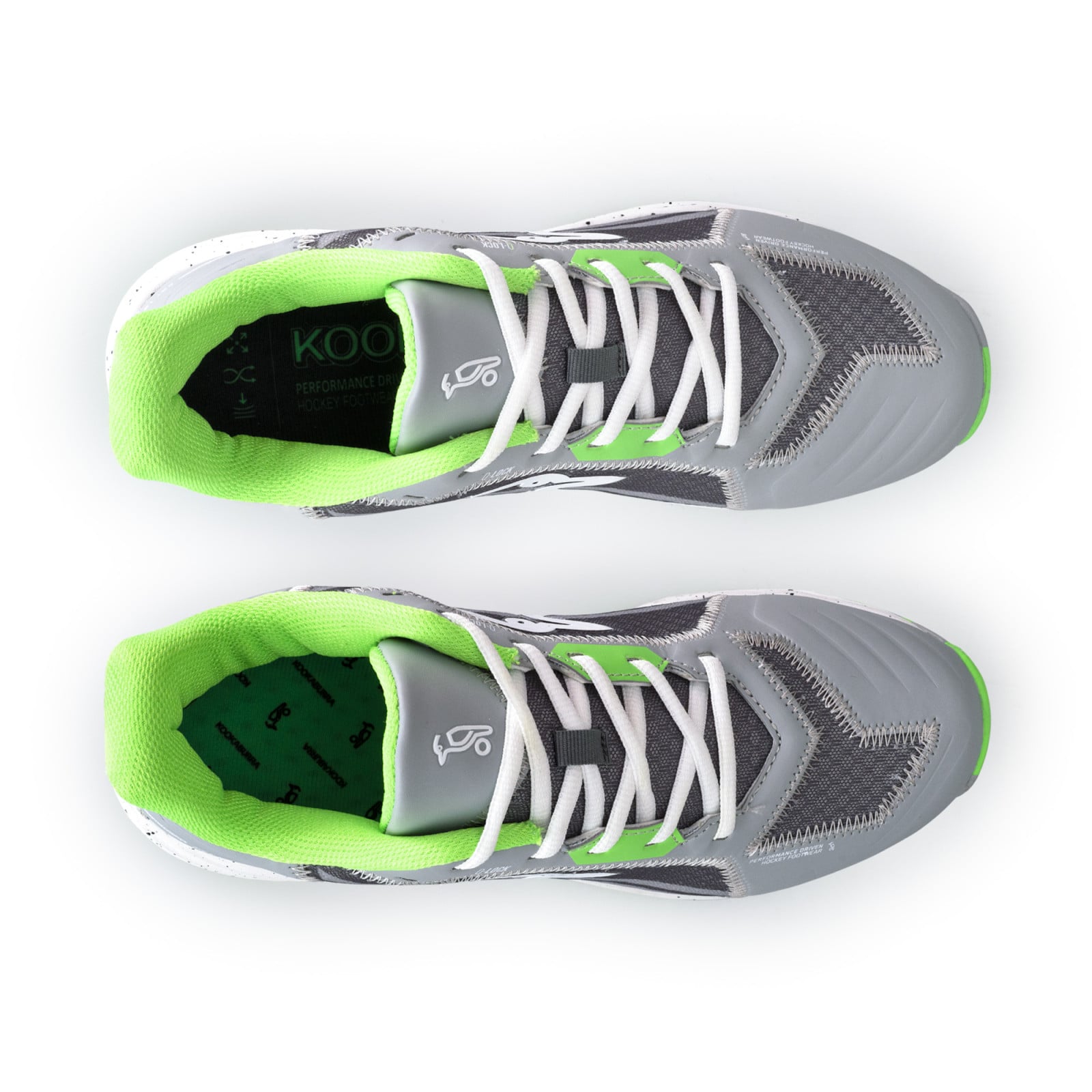 Kookaburra Edge Junior Hockey Shoes - Grey (2026/27) - Kookaburra Edge Junior Hockey Shoes - Grey (2025/26) - Back View