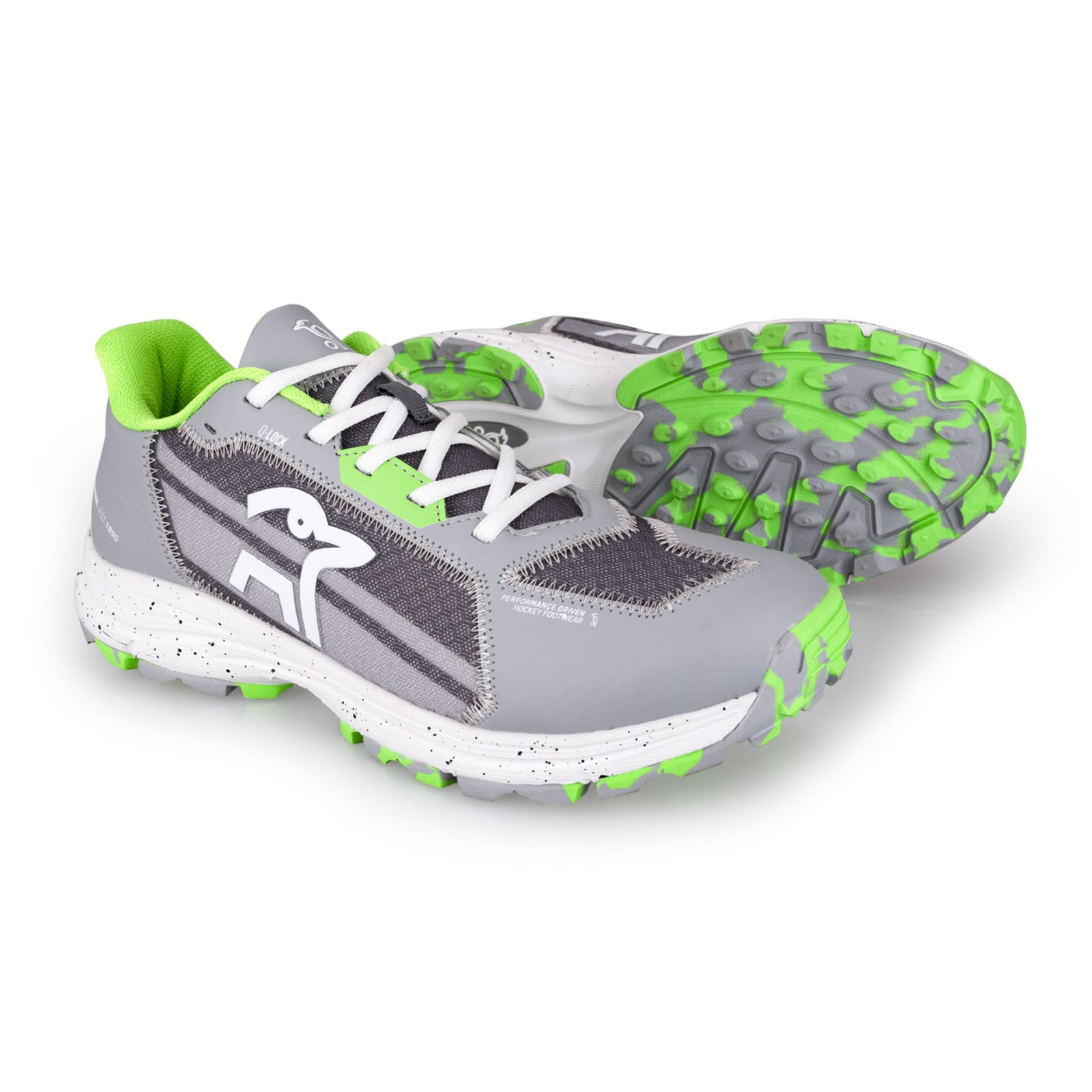 Kookaburra Edge Junior Hockey Shoes - Grey (2026/27) - Kookaburra Edge Junior Hockey Shoes - Grey (2025/26) - Detail