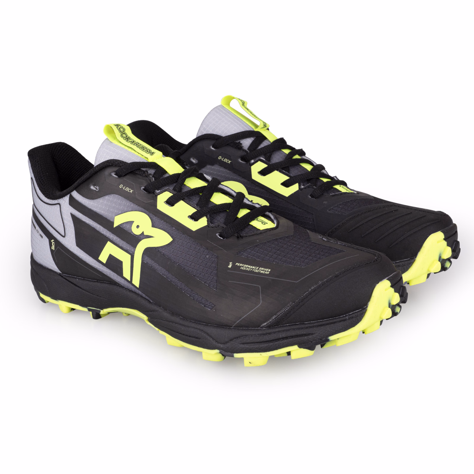 Kookaburra Rogue Junior Hockeyschuhe - Schwarz/Gelb (2025/26) - Image 1 of 6