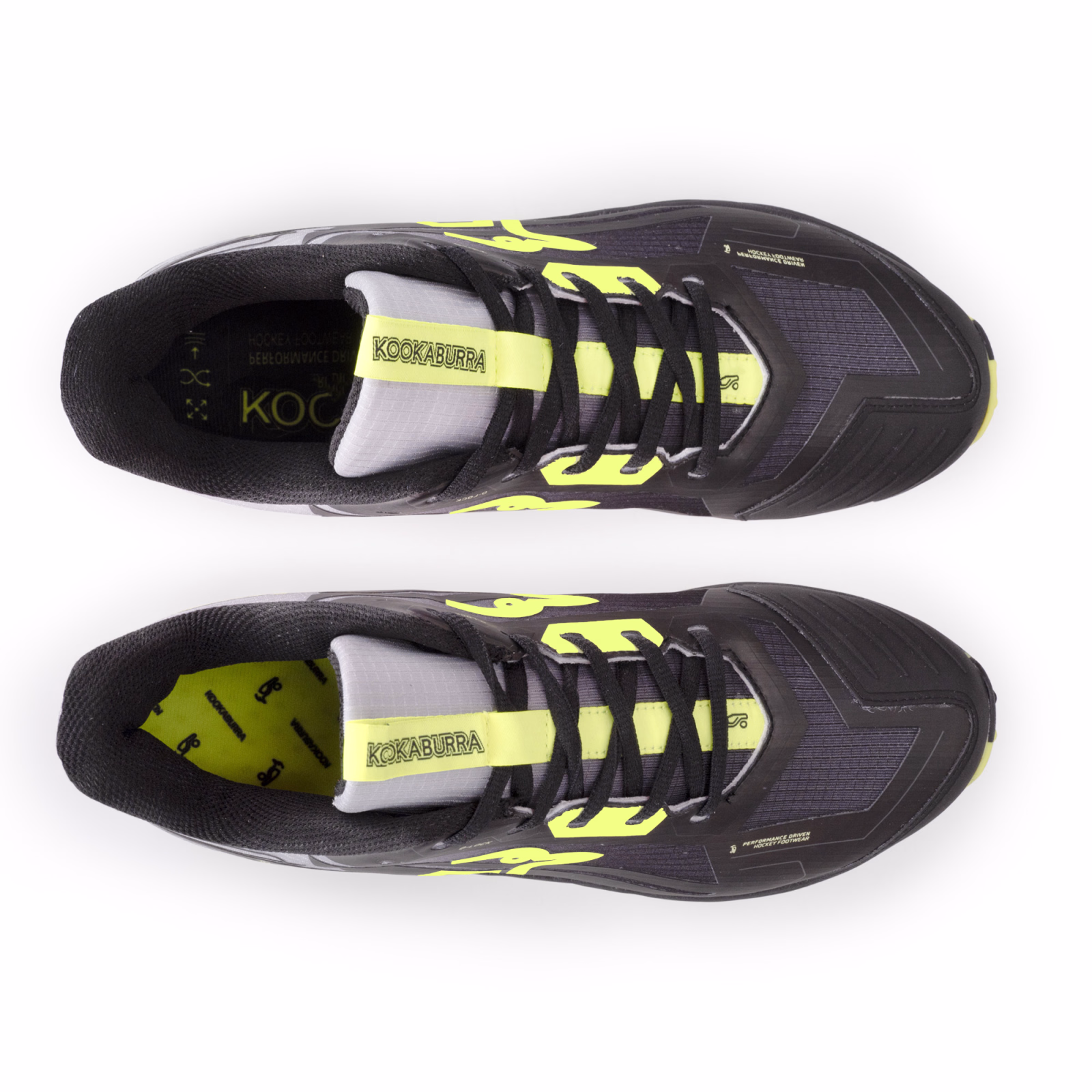 Kookaburra Rogue Junior Hockeyschuhe - Schwarz/Gelb (2025/26) - Kookaburra Rogue Junior Hockeyschuhe - Schwarz/Gelb (2025/26) - Back View
