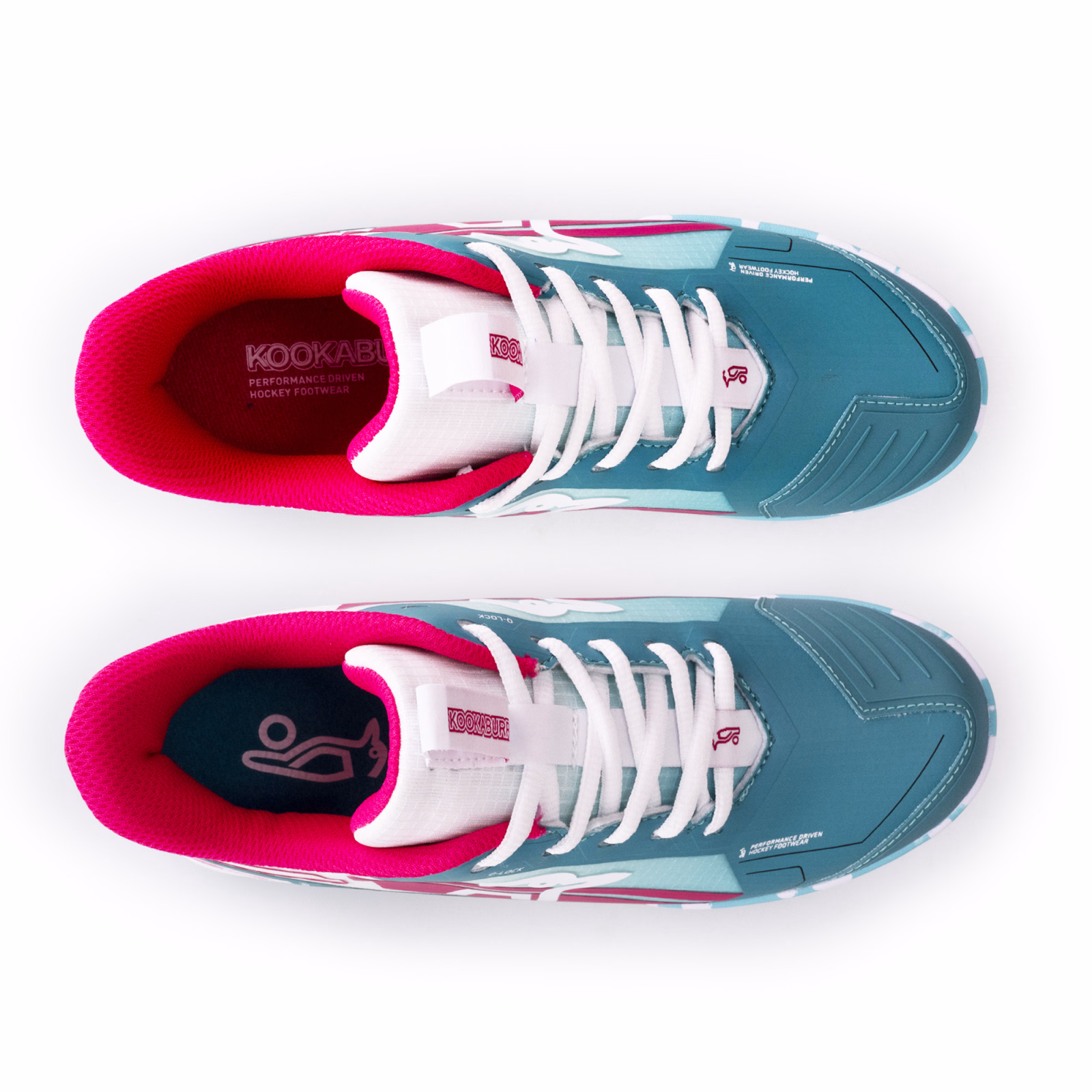 Kookaburra Orbit Junior Hockey Shoes - Mint/Pink (2025/26) - Kookaburra Orbit Junior Hockey Shoes - Mint/Pink (2025/26) - Detail