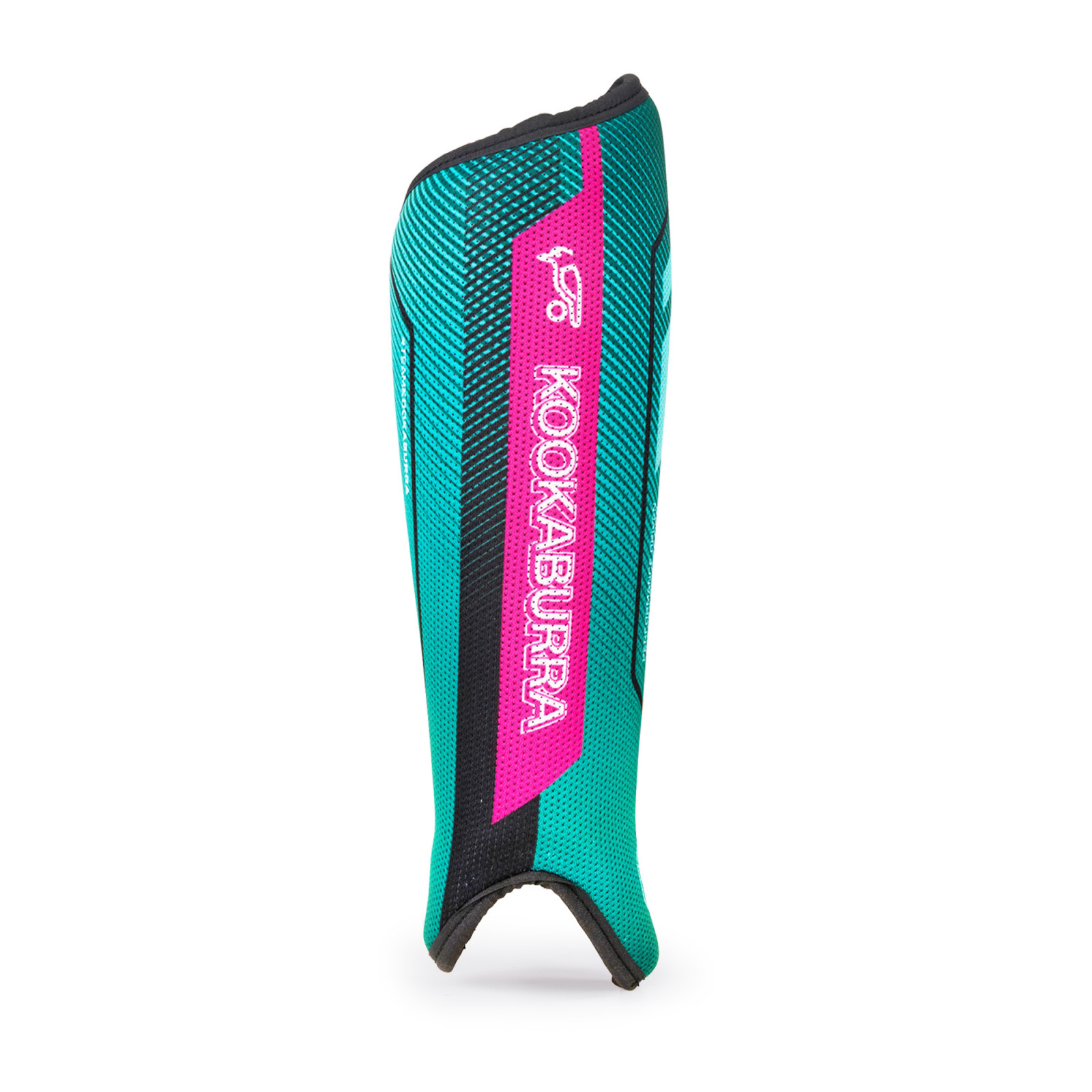 Kookaburra Convert Hockey Shinguards - Marine/Pink (2026/27) - Kookaburra Convert Hockey Shinguards - Marine/Pink (2025/26) - Side View