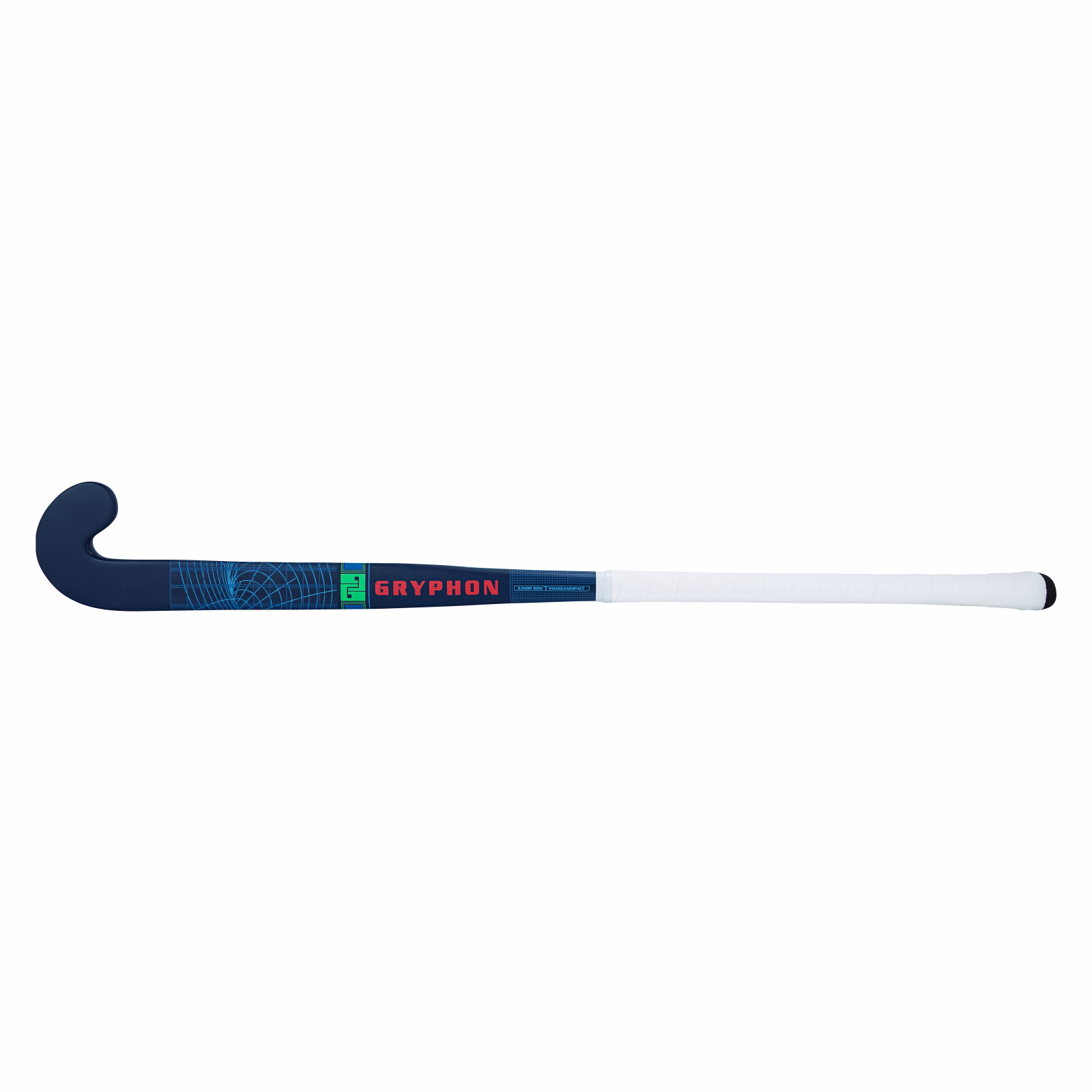 Gryphon Lazer Junior Hockey Stick - Black (2025/26) - Gryphon Lazer Junior Hockey Stick - Black (2025/26) - Back View