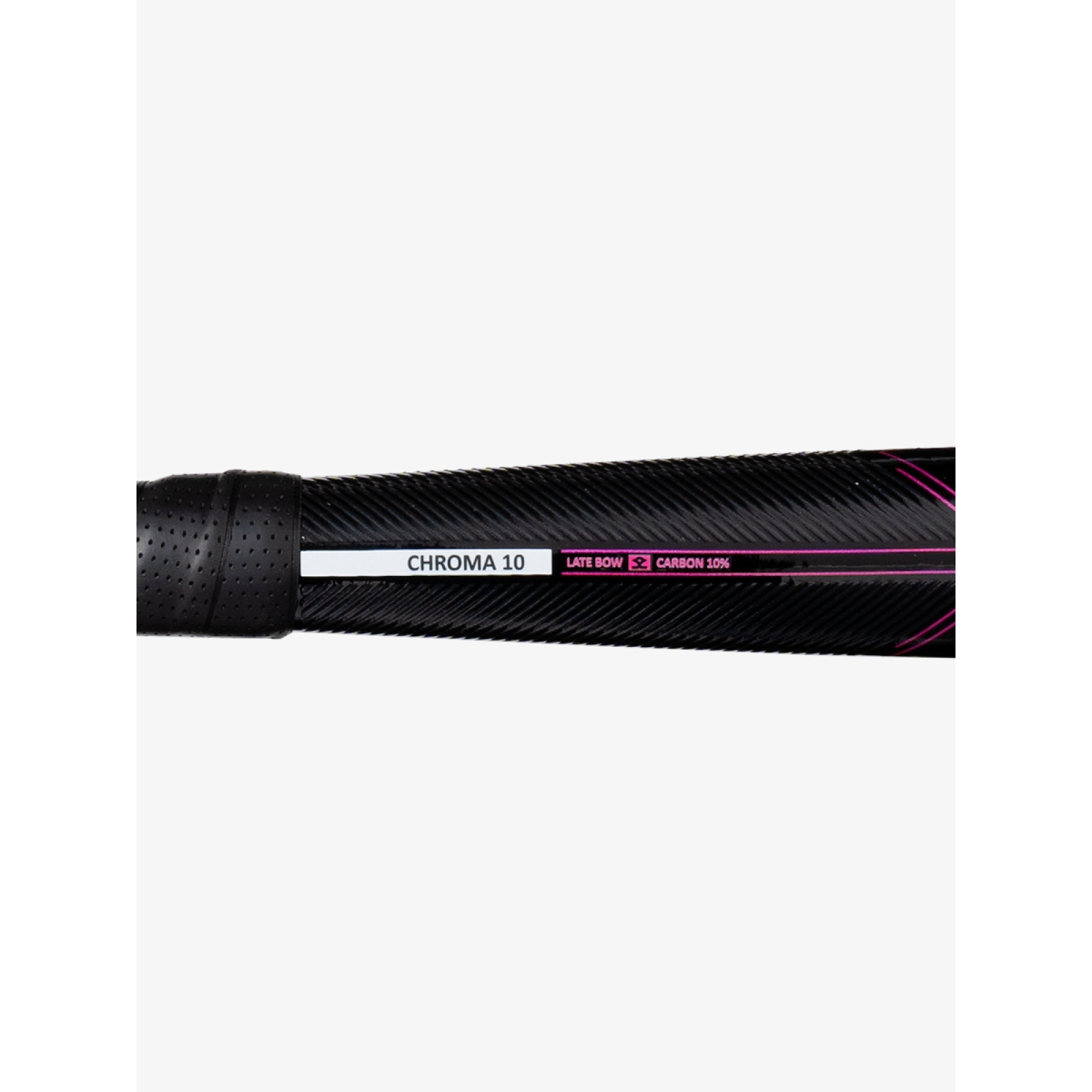 Shrey Chroma 10 Late Bow Indoor Hockeyschläger - Schwarz/Pink (2025/26) - Shrey Chroma 10 Late Bow Indoor Hockeyschläger - Schwarz/Pink (2025/26) - Side View