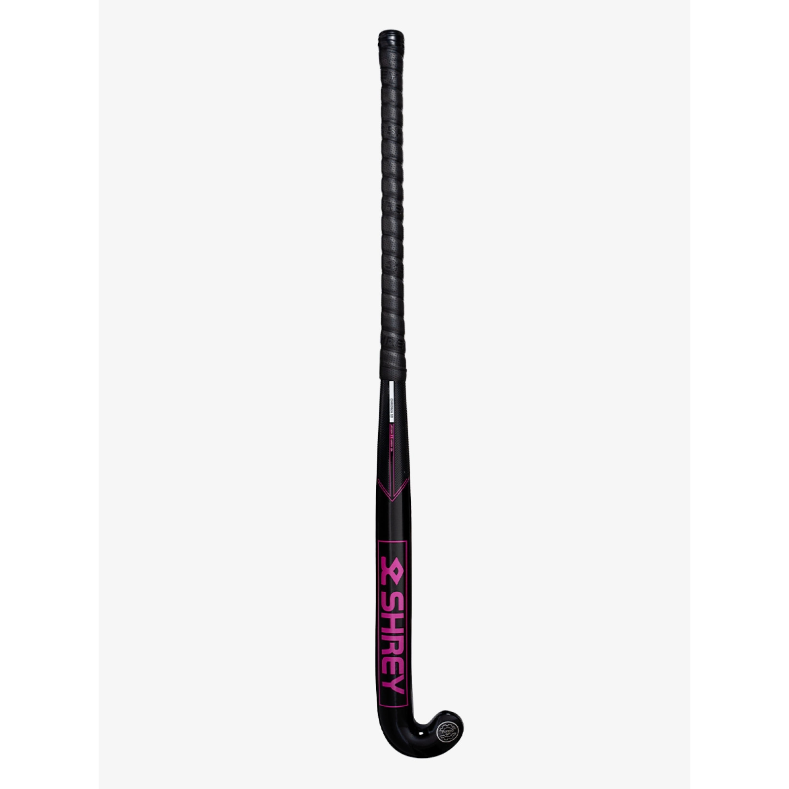 Shrey Chroma 10 Late Bow Indoor Hockeyschläger - Schwarz/Pink (2025/26) - Shrey Chroma 10 Late Bow Indoor Hockeyschläger - Schwarz/Pink (2025/26) - Close-up