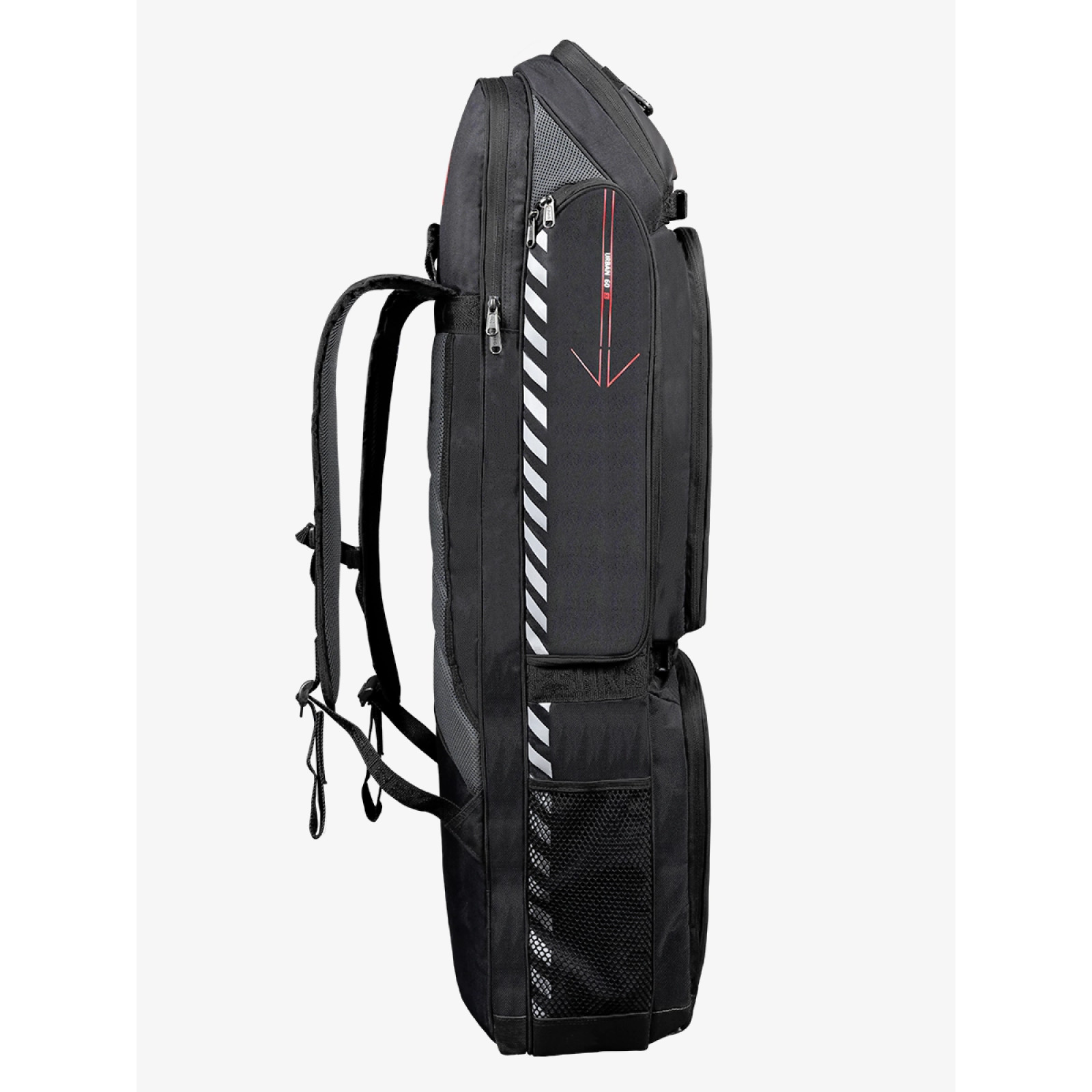 Shrey Urban 60 Schlägertasche - Schwarz (2025/26) - Shrey Urban 60 Schlägertasche - Schwarz (2025/26) - Side View