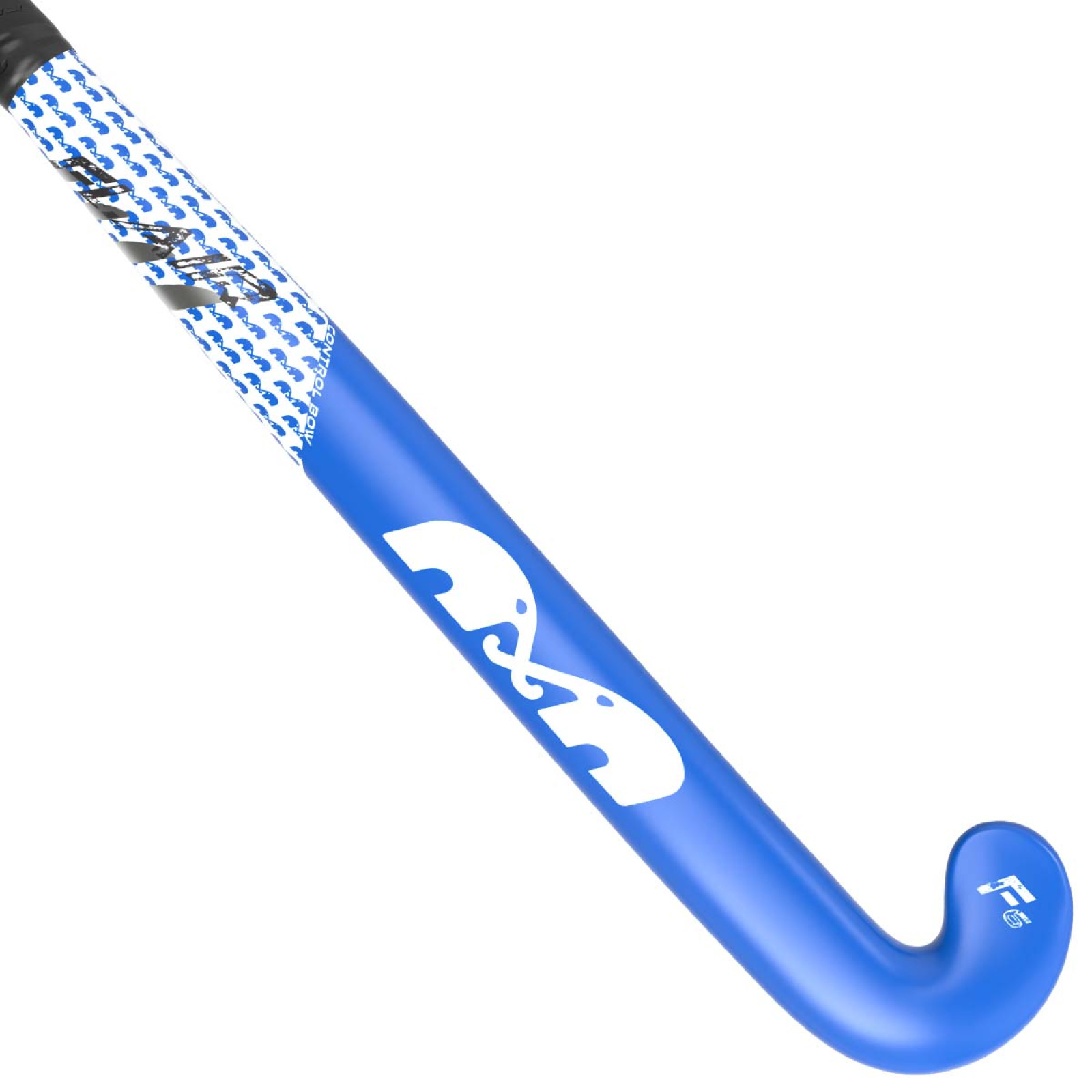 TK F6 Control Bow Hockeyschläger - Royal-Weiß (2025/26) - TK
