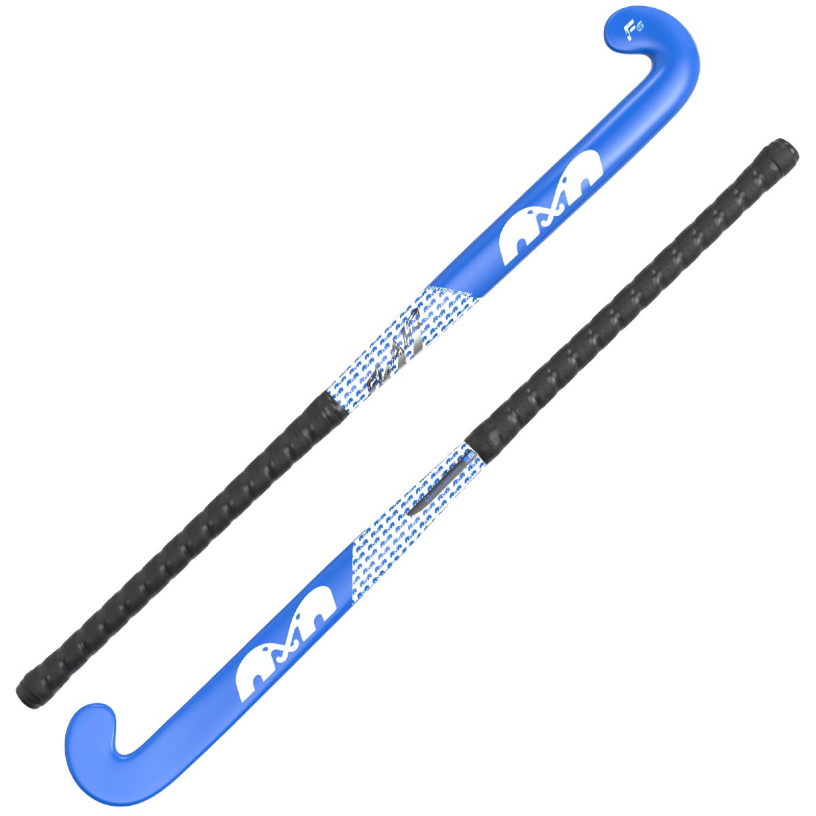TK F6 Control Bow Hockeyschläger - Royal-Weiß (2025/26) - TK