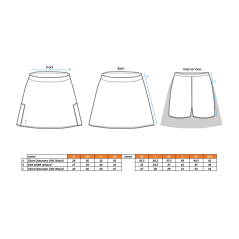 Y1 Junior Hockey Skort - Black (2025/26) - Gonne da hockey
