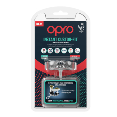 Opro Instant Custom-Fit Mouthguard - Clear - Protectores