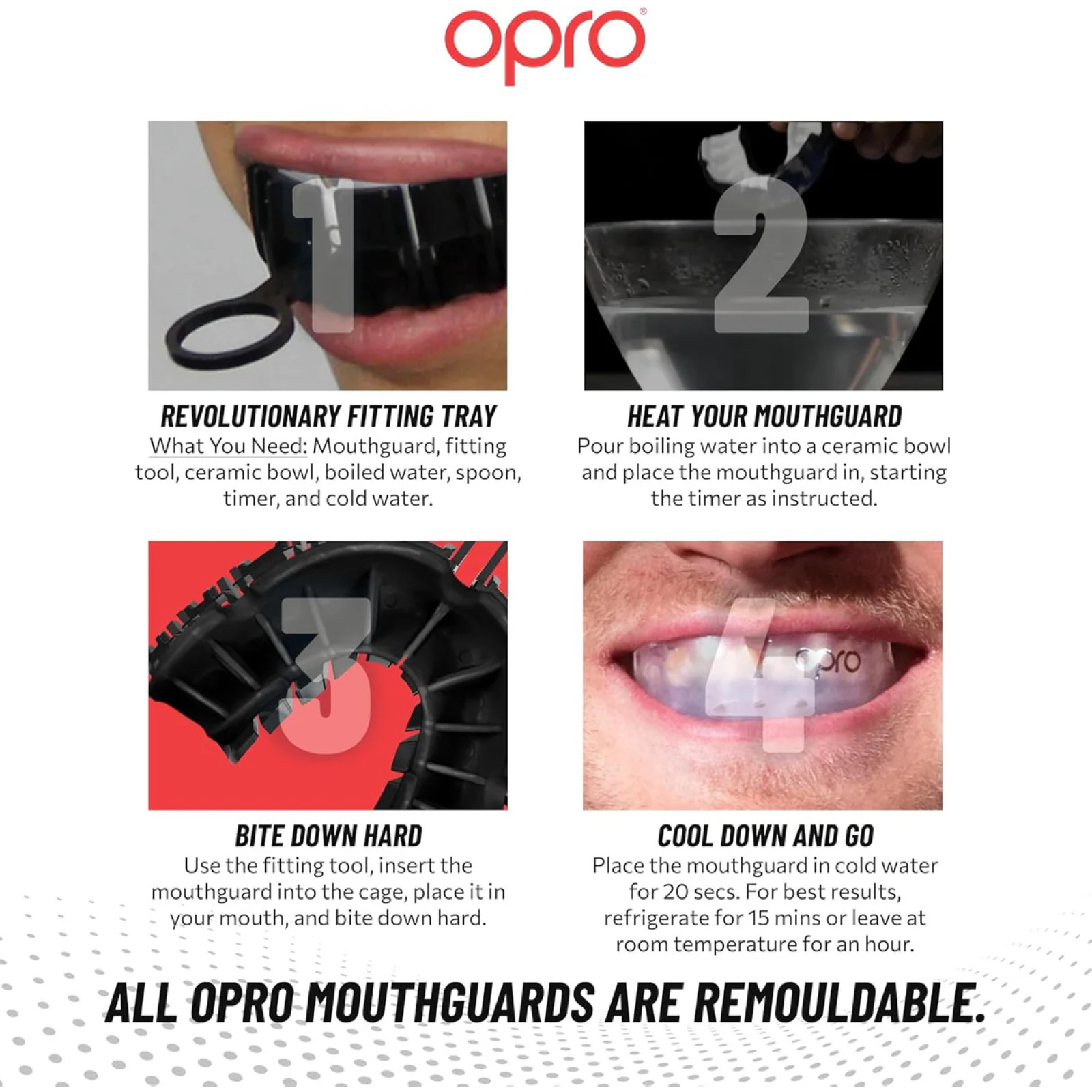 Opro Silver Mouthguard - Clear - Hockey gebitsbeschermers