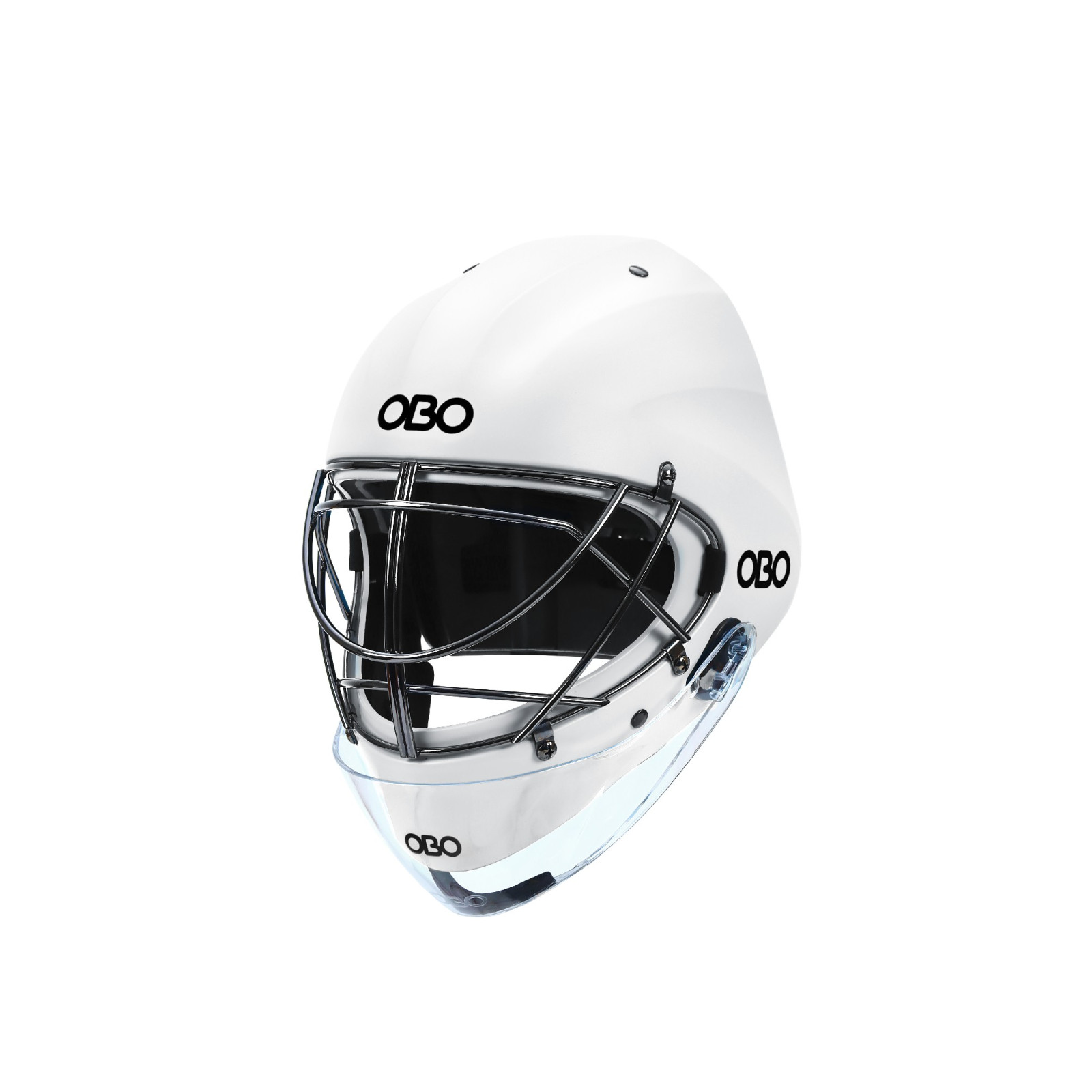 OBO ABS Helm mit Kehlkopfschutz - Weiß - View 3 of 8
