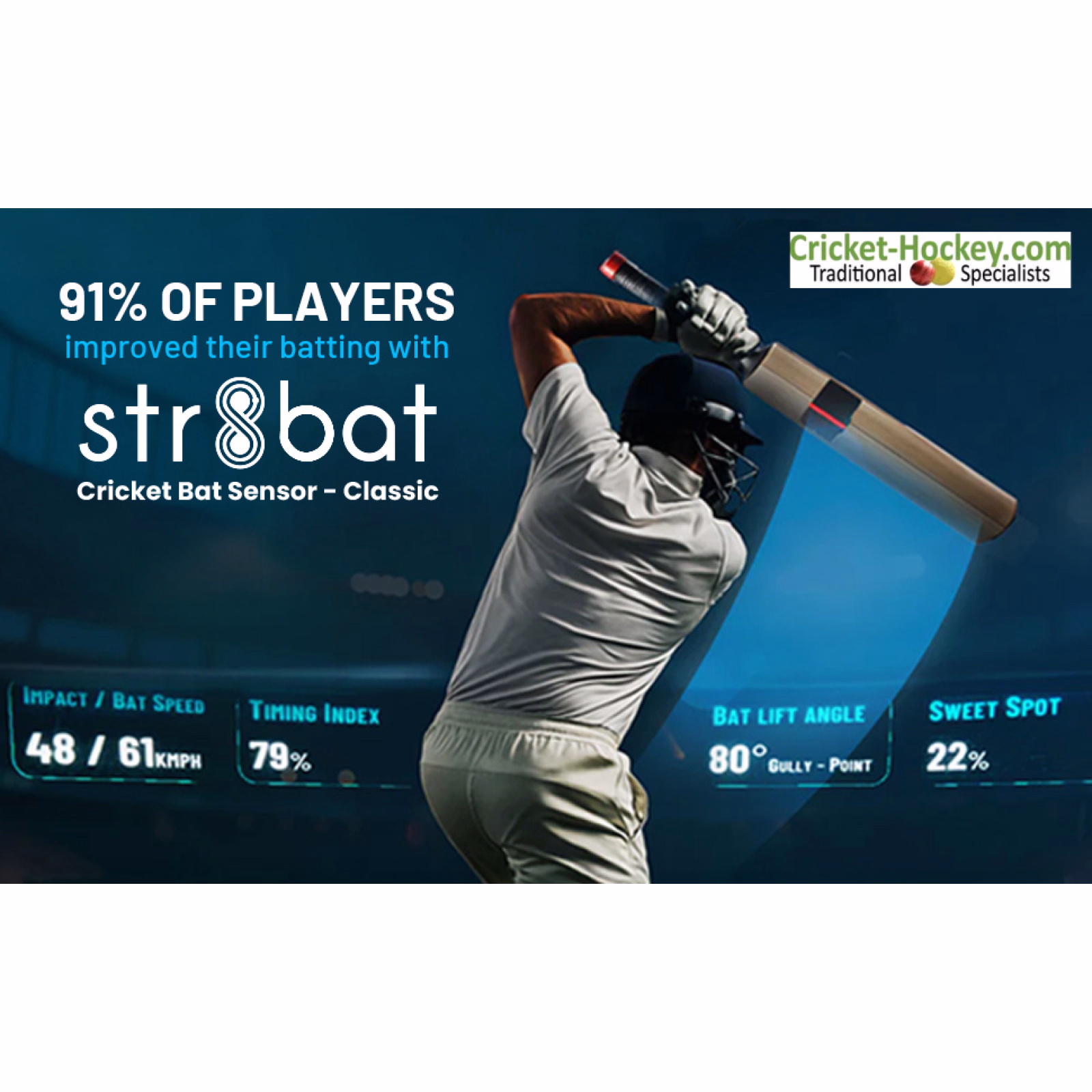 Str8bat Smart Cricket Bat Sensor - Other Accessories