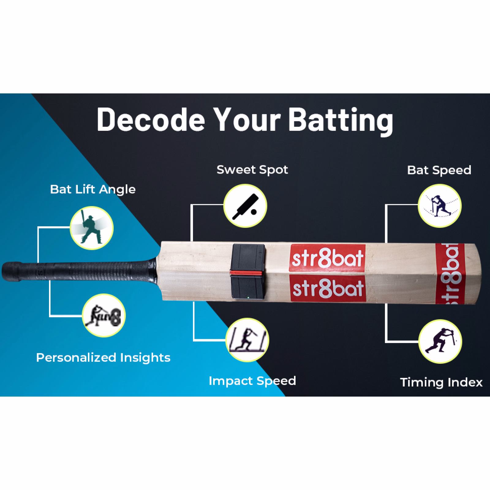 Str8bat Smart Cricket Bat Sensor - Other Accessories
